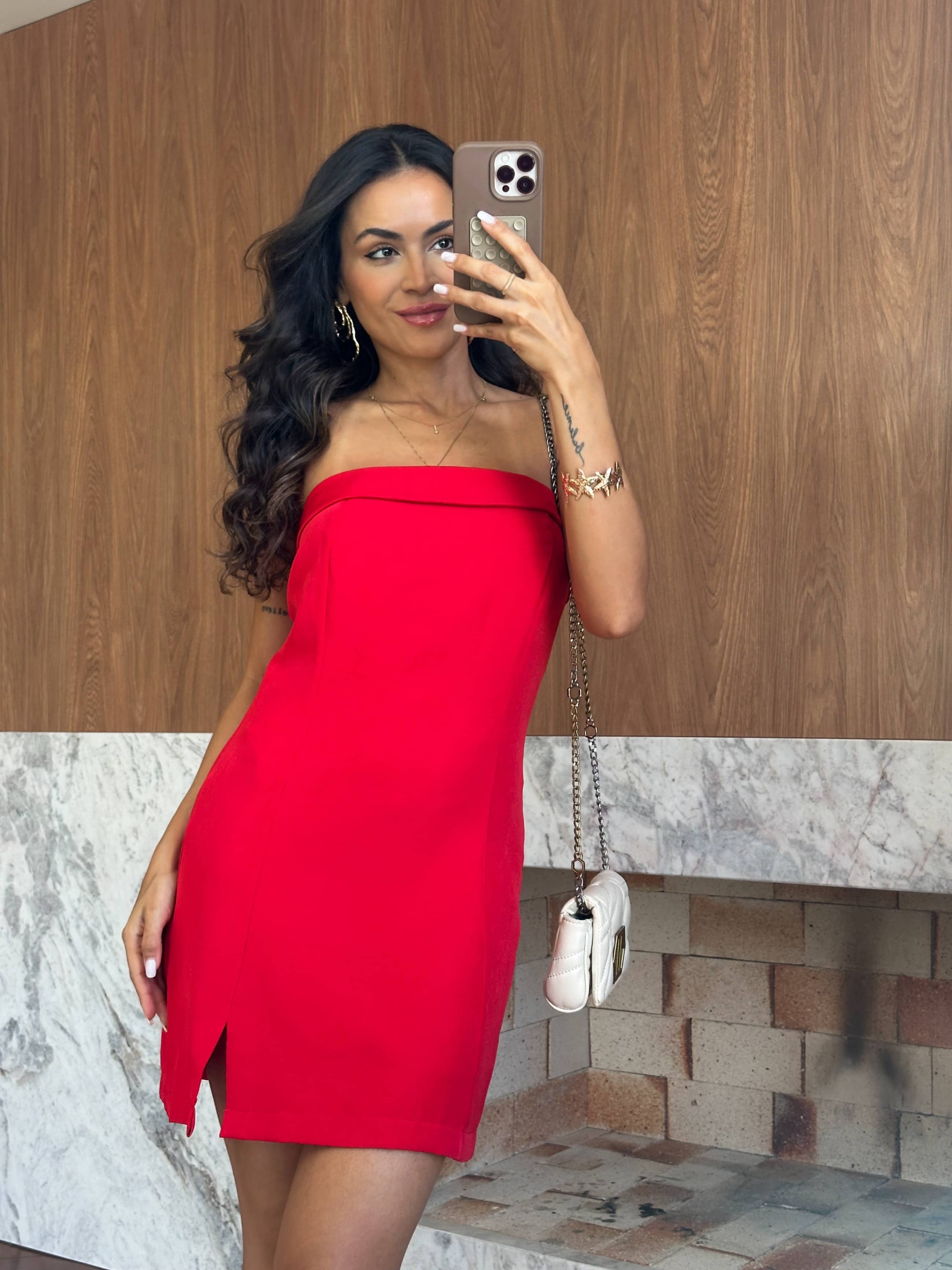 Vestido Curto Vermelho Eva