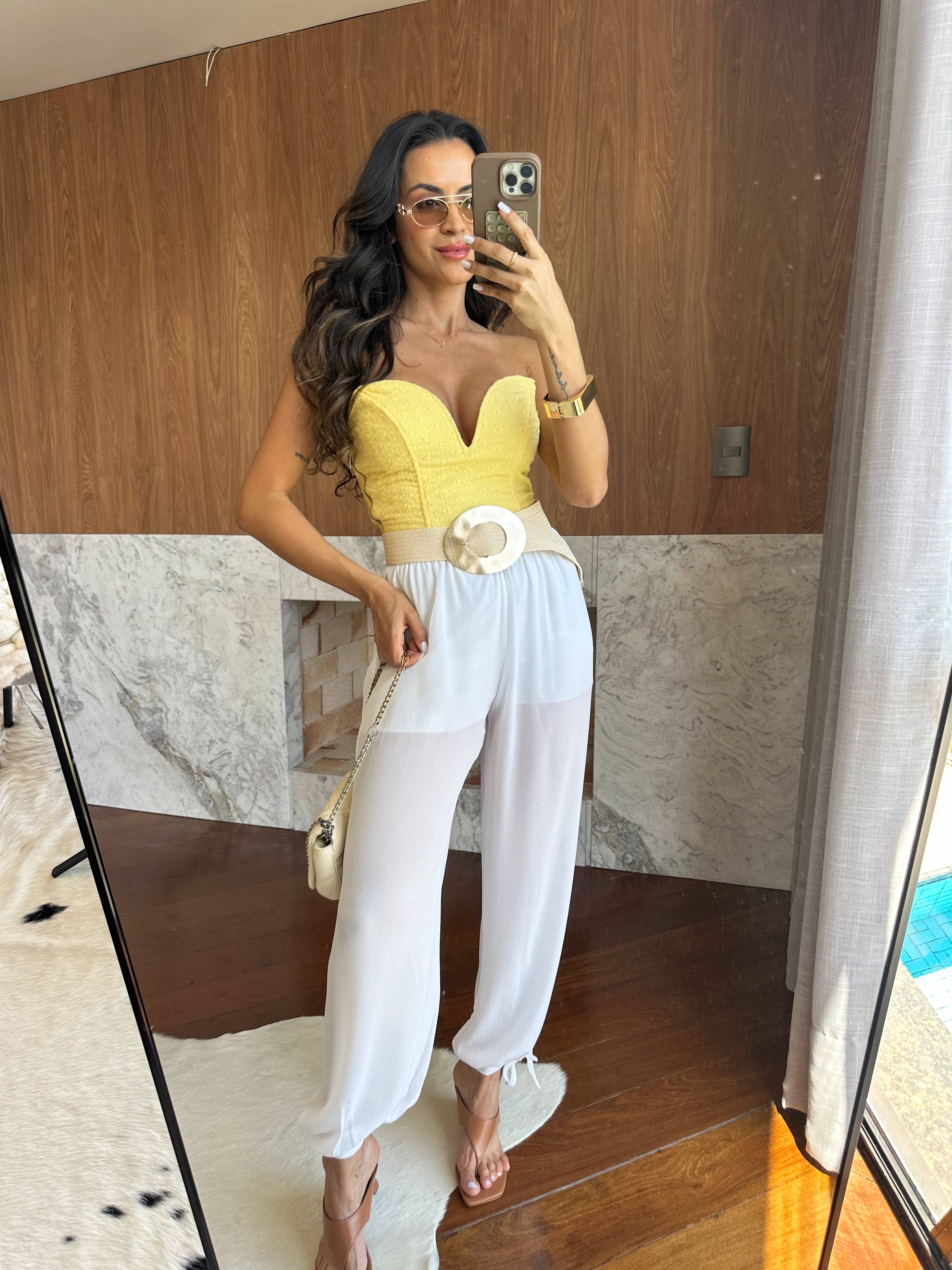 Corset Amarelo Zuleica