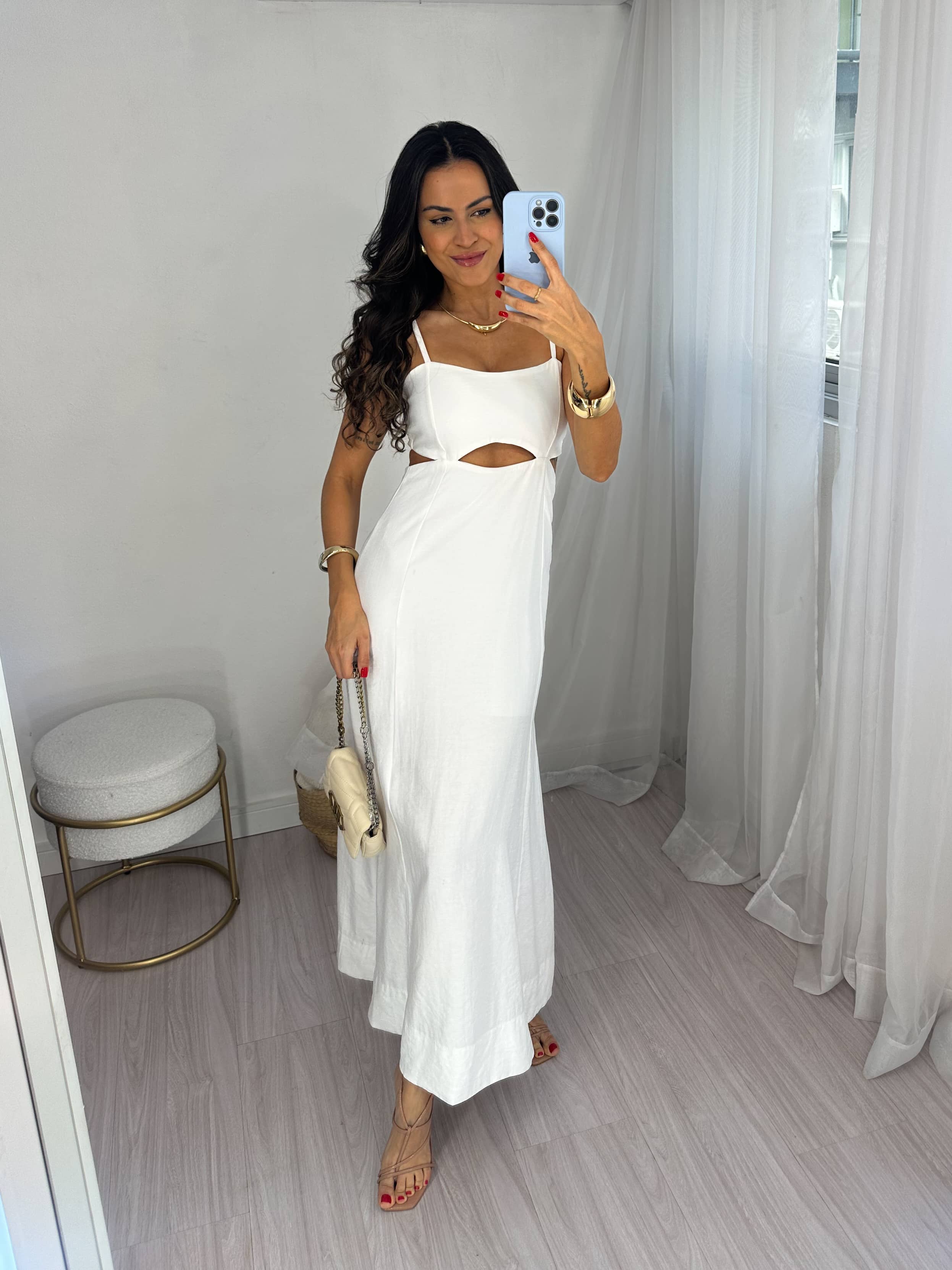 Vestido Midi Off Neily