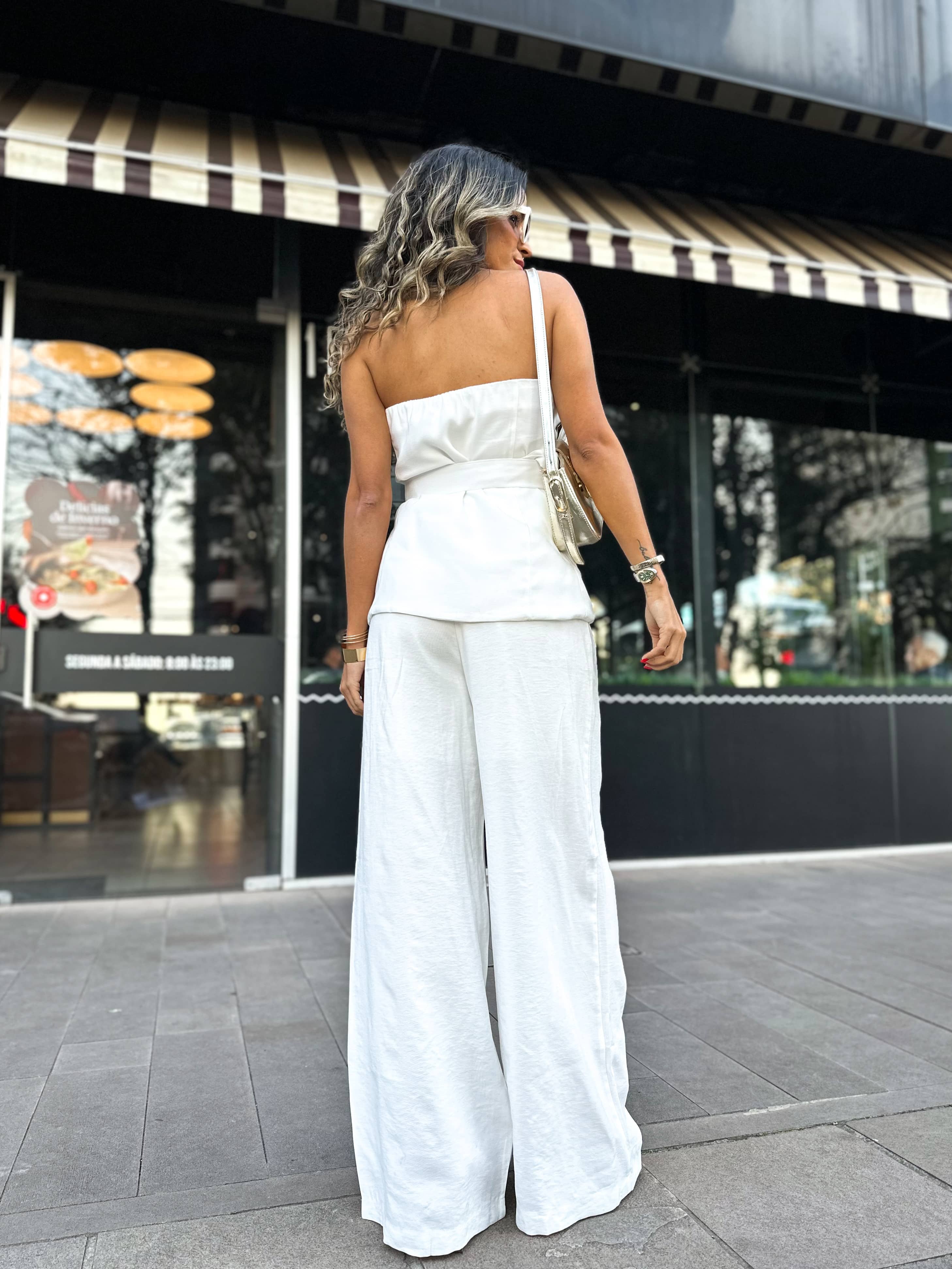 Calça Alfaiataria Branco Mariah