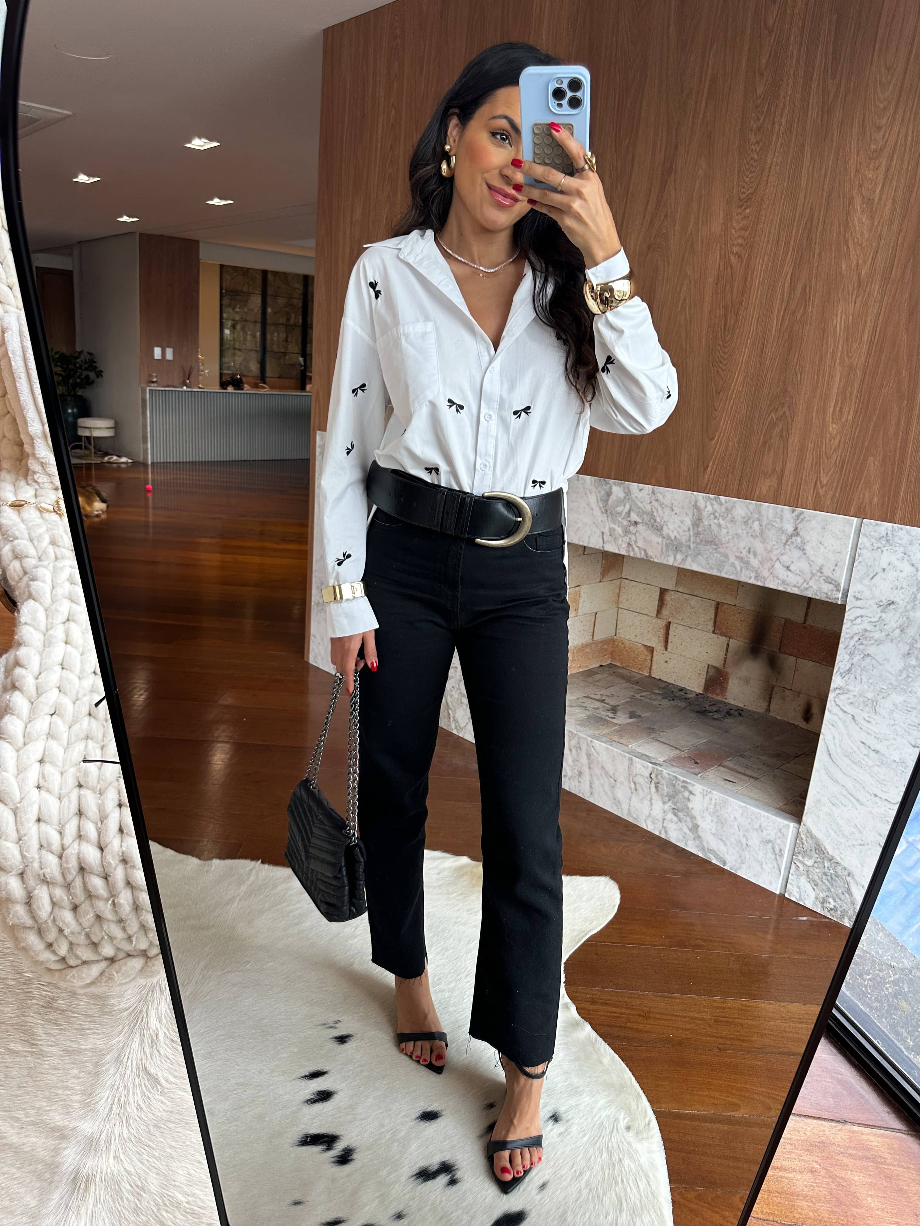 Calça Jeans Reta Mily Preta