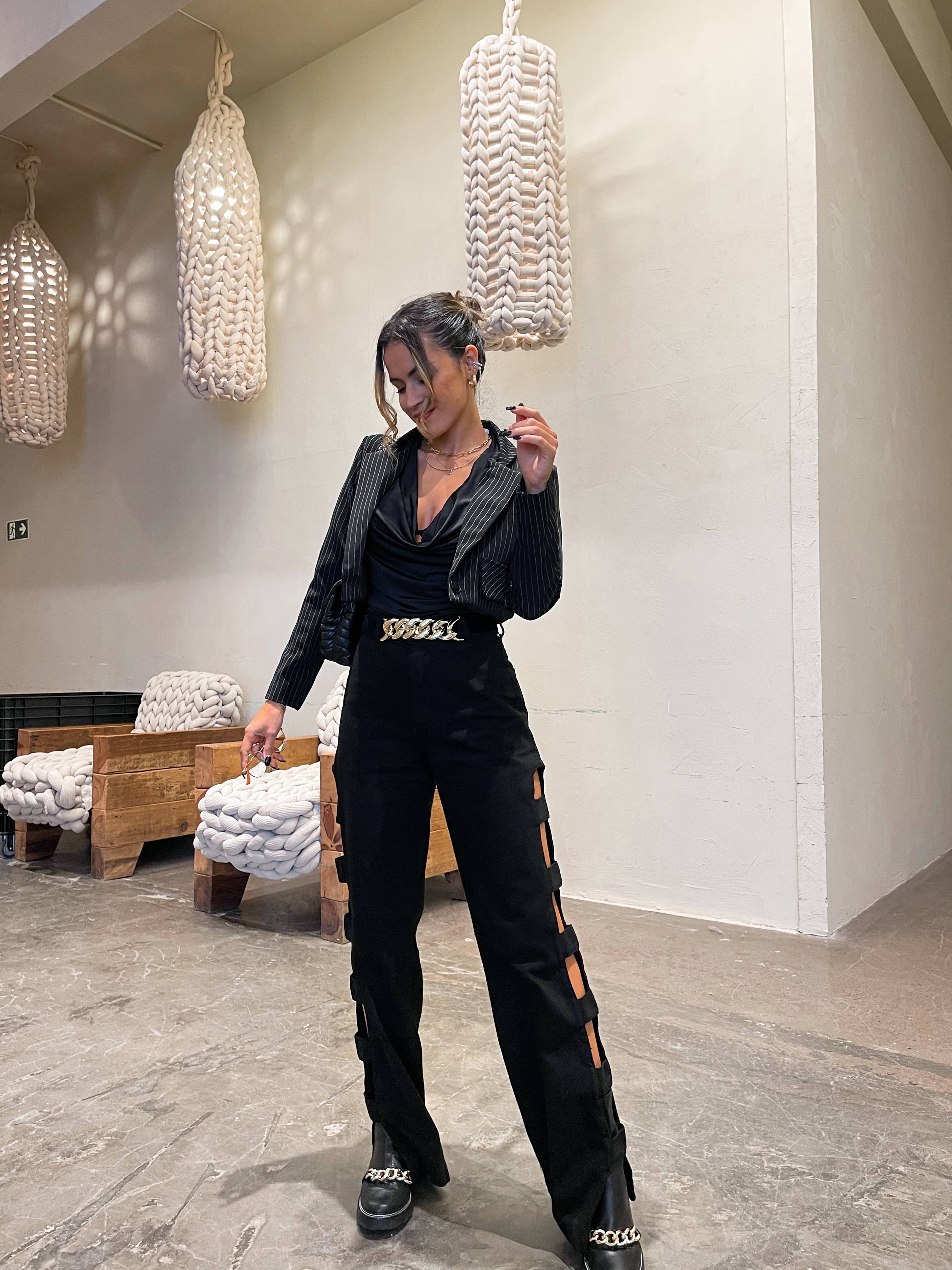 Calça Wide Leg Wendy Preta