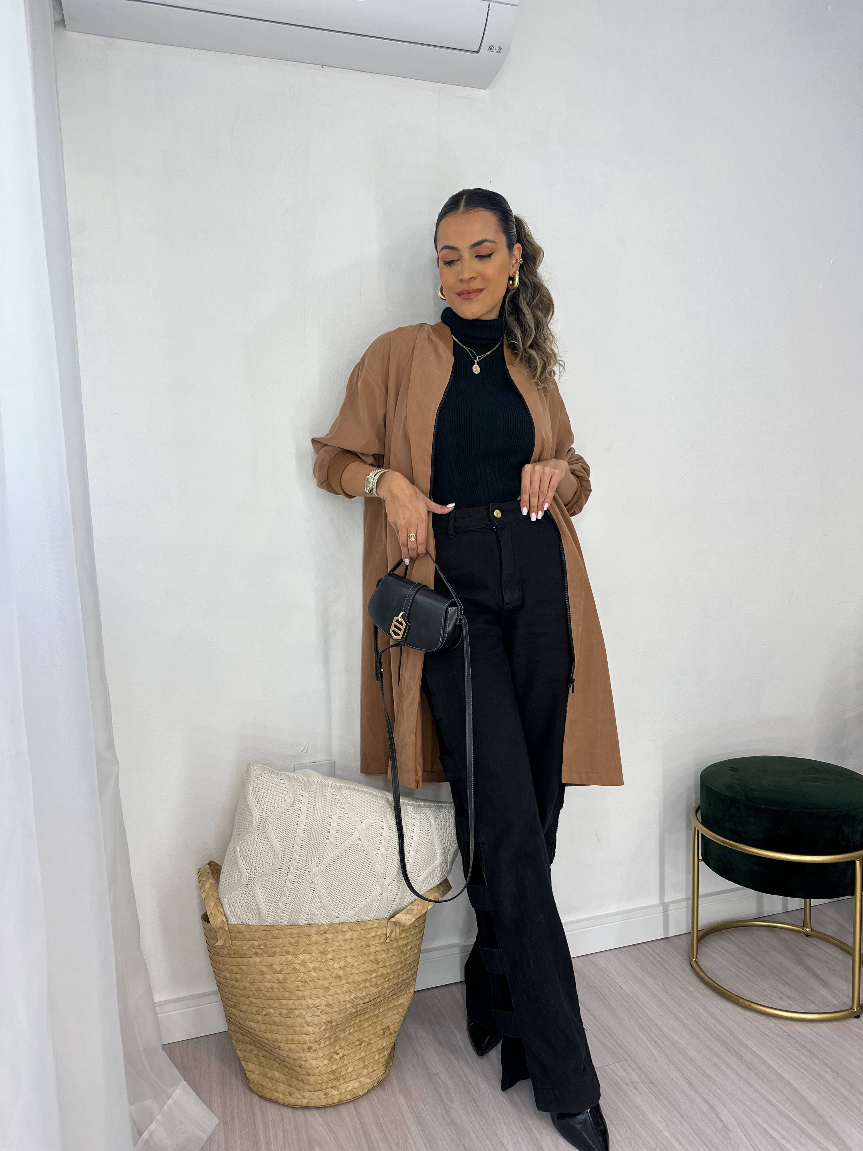 Calça Wide Leg Wendy Preta