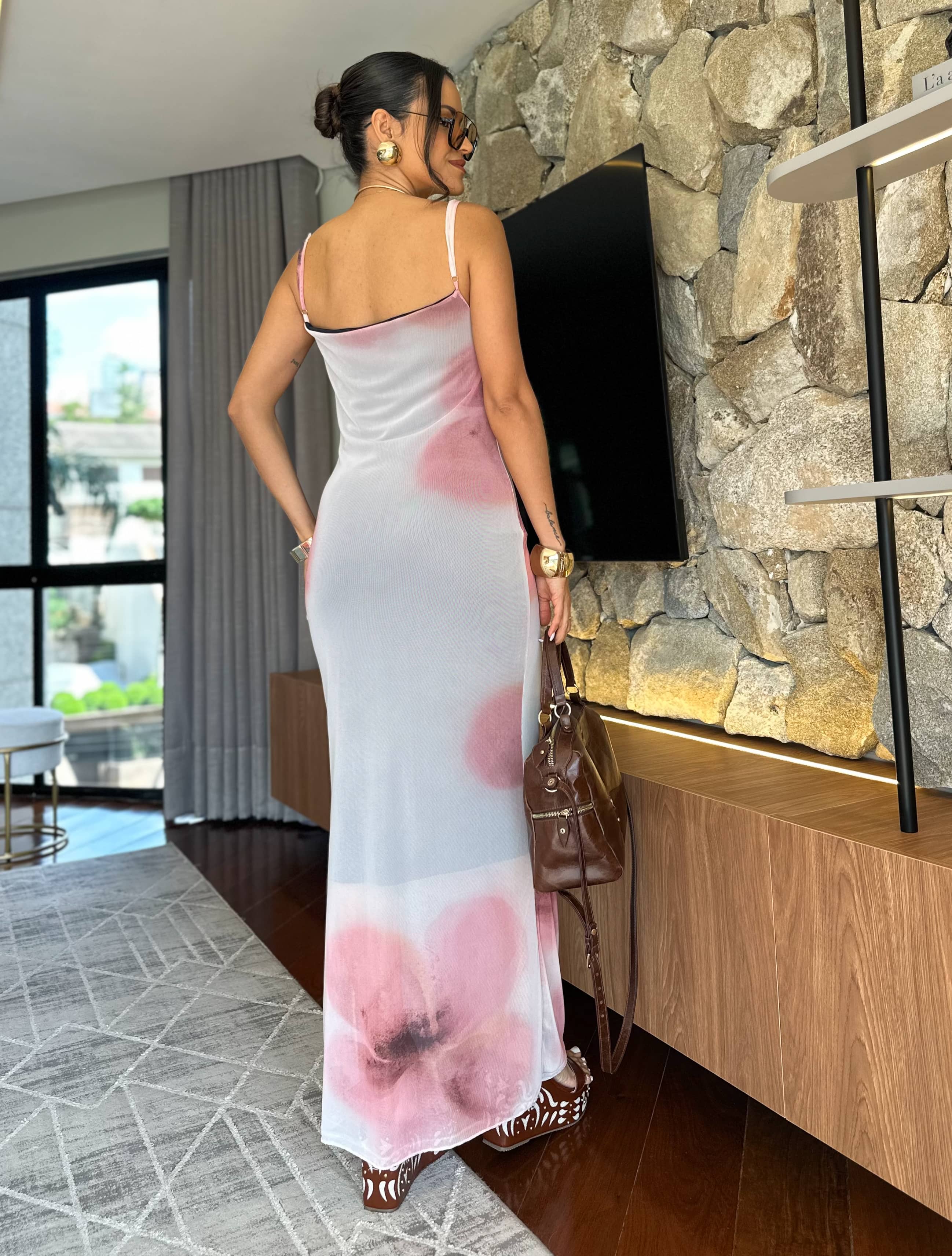 Vestido Midi em Tule Elie