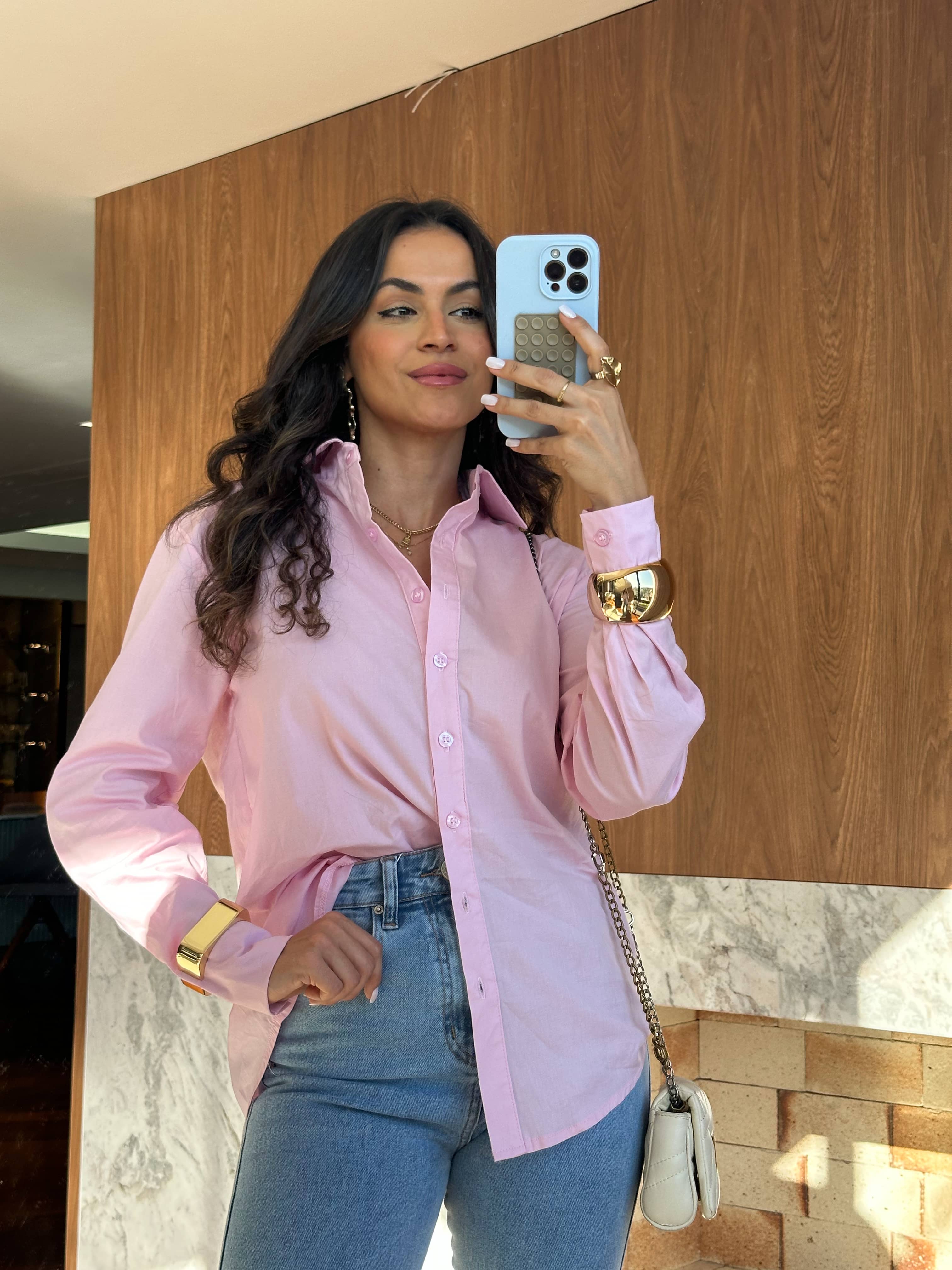 Camisa Rosa Valin