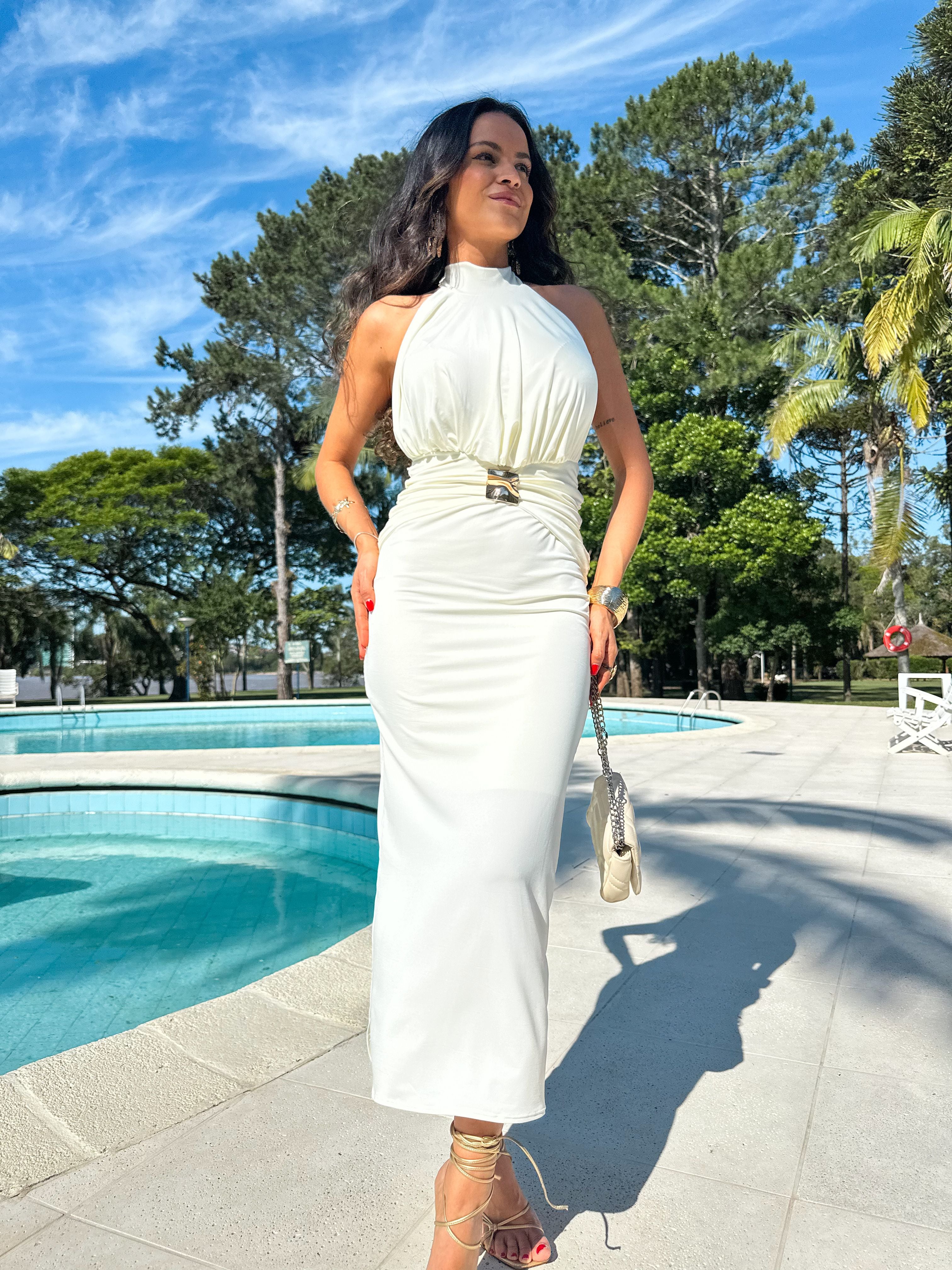 Vestido Midi Off Nyna