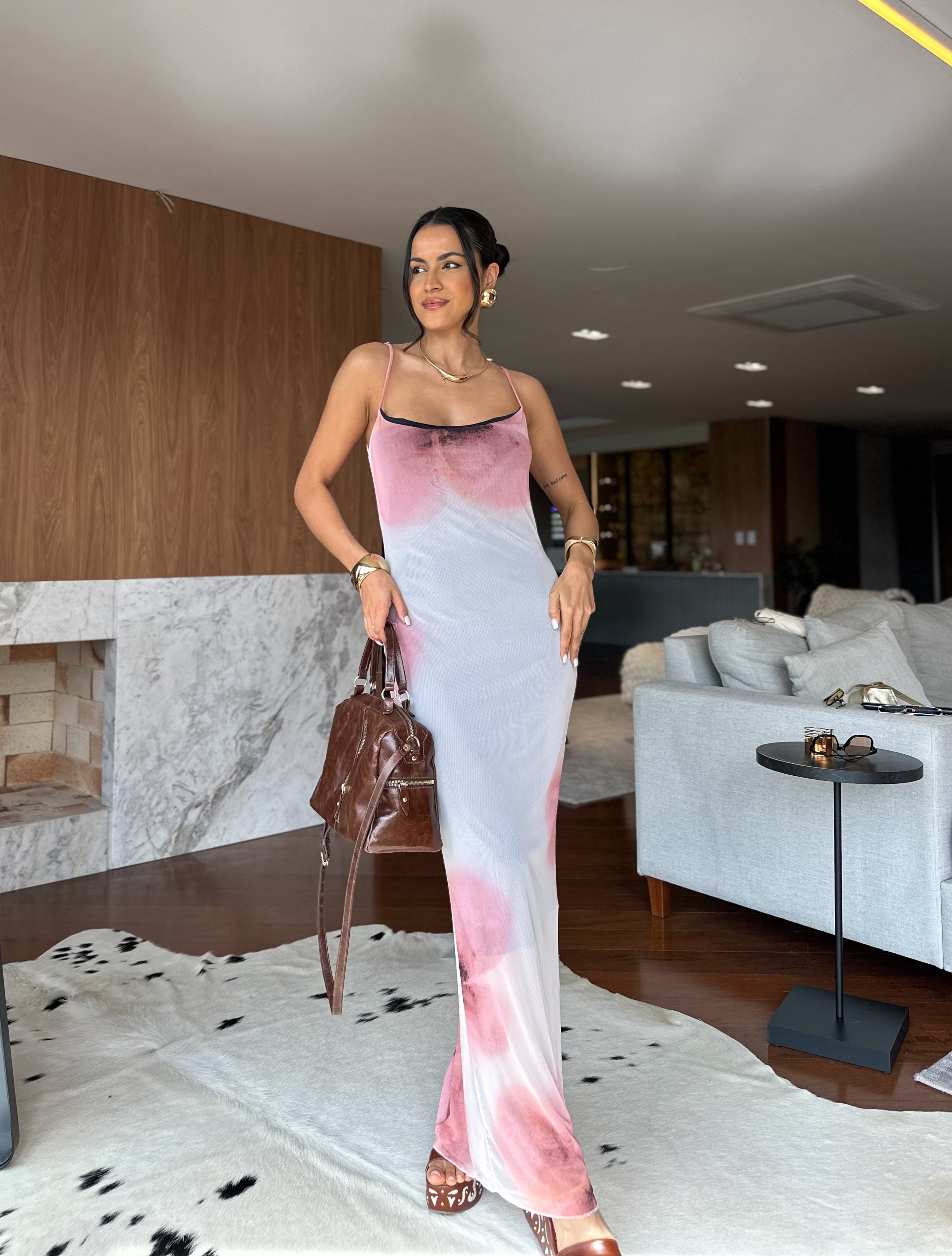 Vestido Midi em Tule Elie
