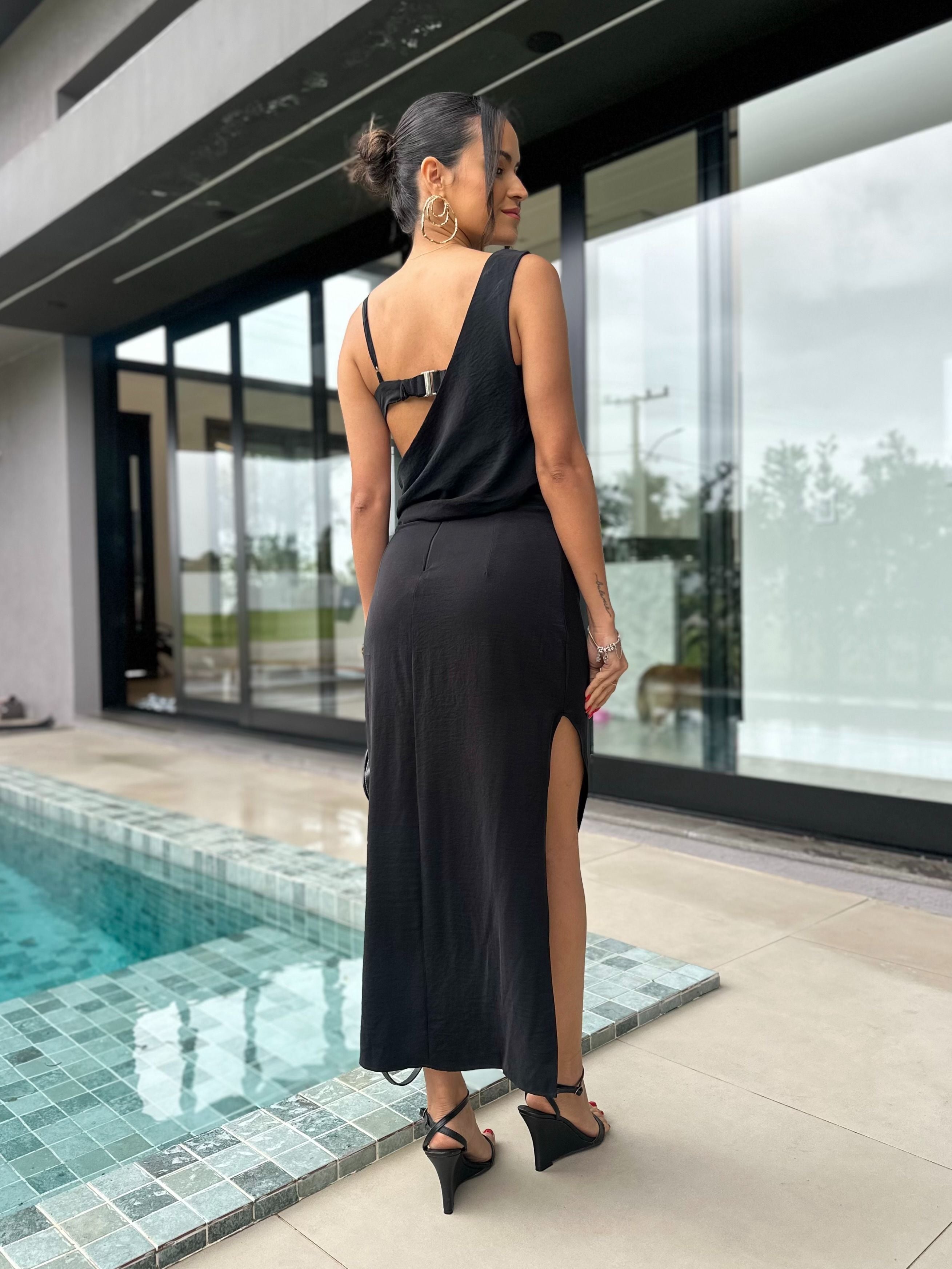 Vestido Midi Preto Juma