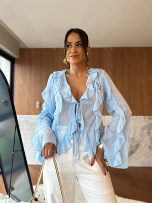 Blusa Azul Parth