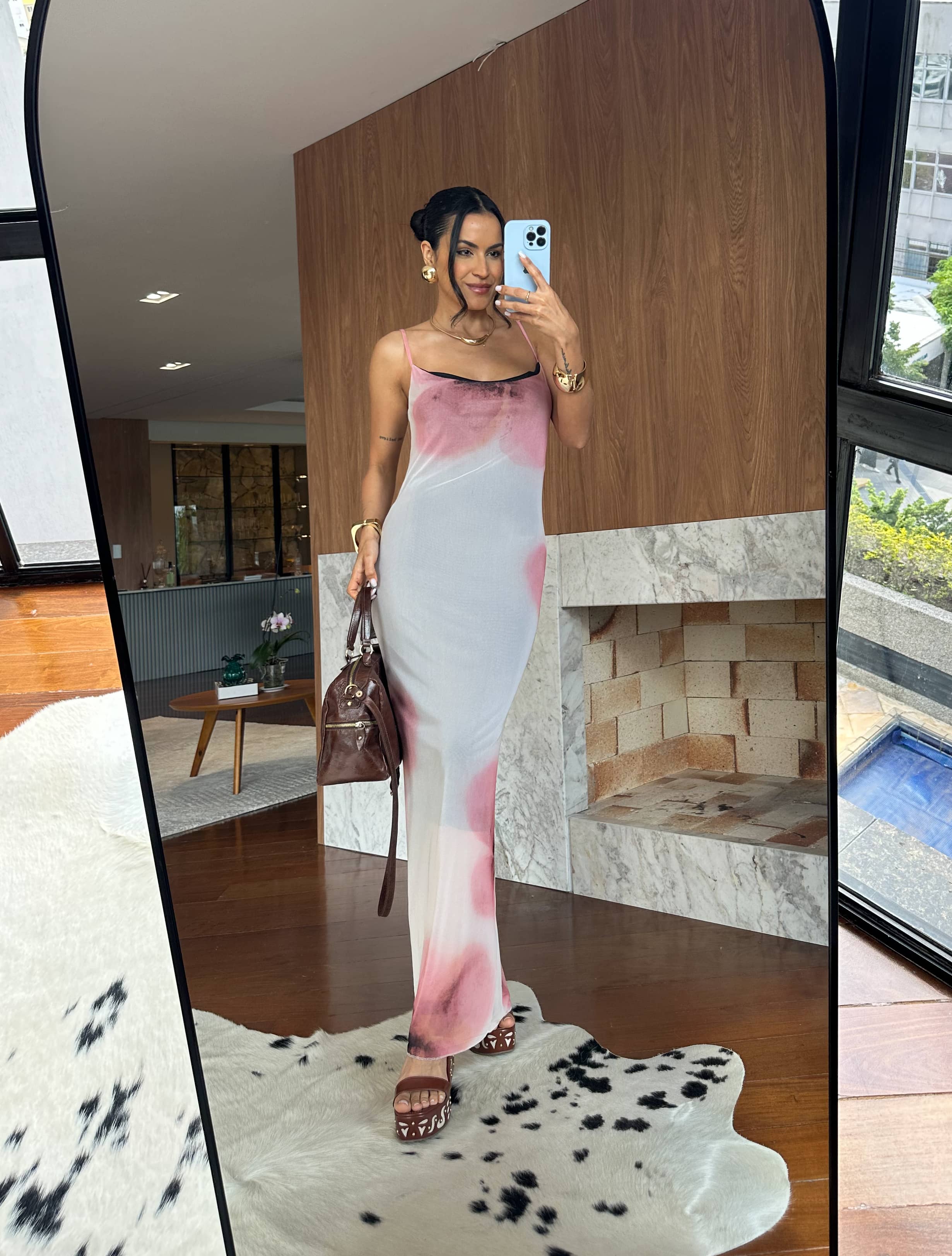 Vestido Midi em Tule Elie