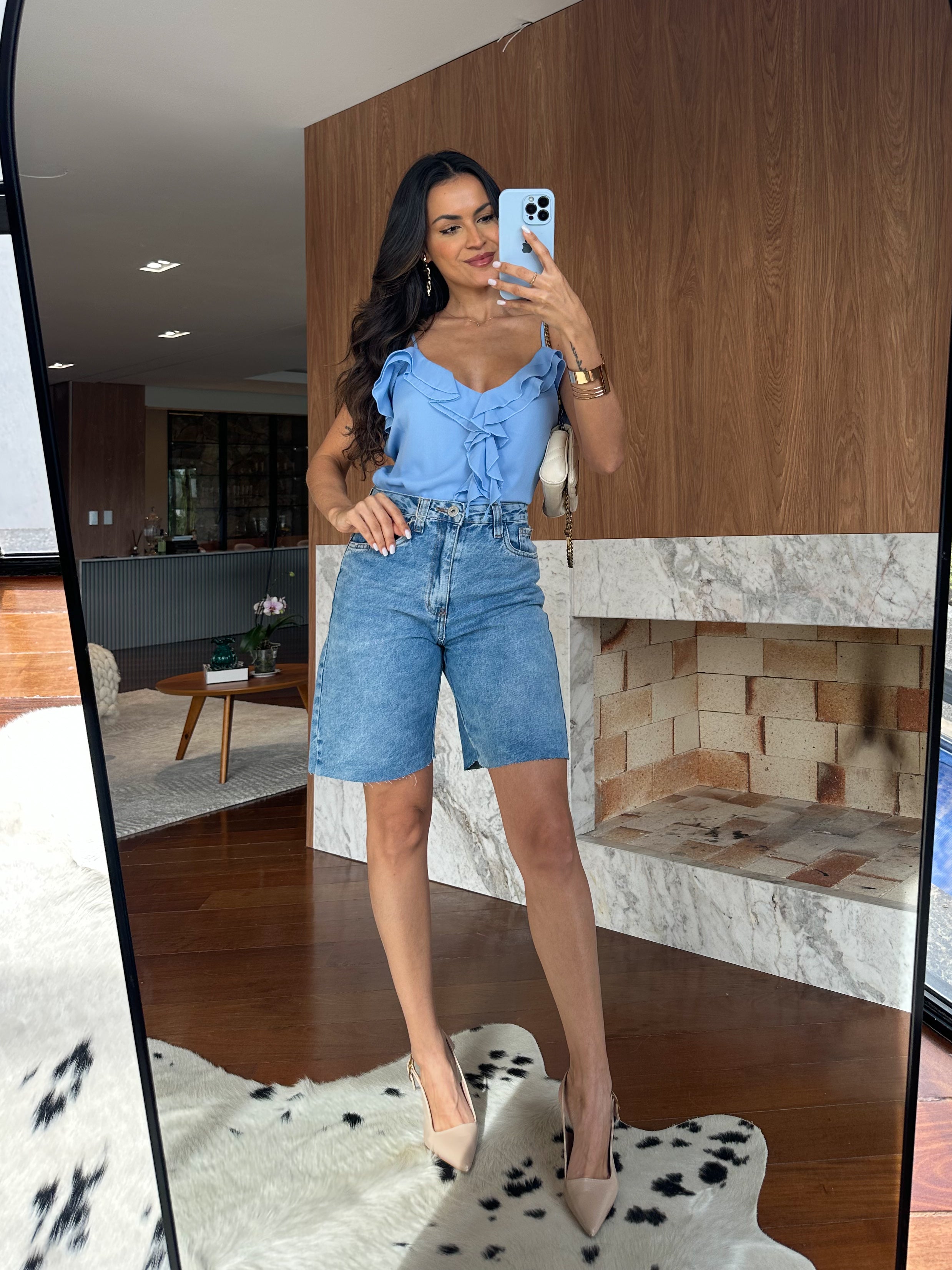 Blusa Azul Meli