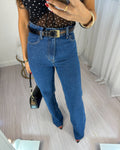 Calça Wide Leg Sofi Escura