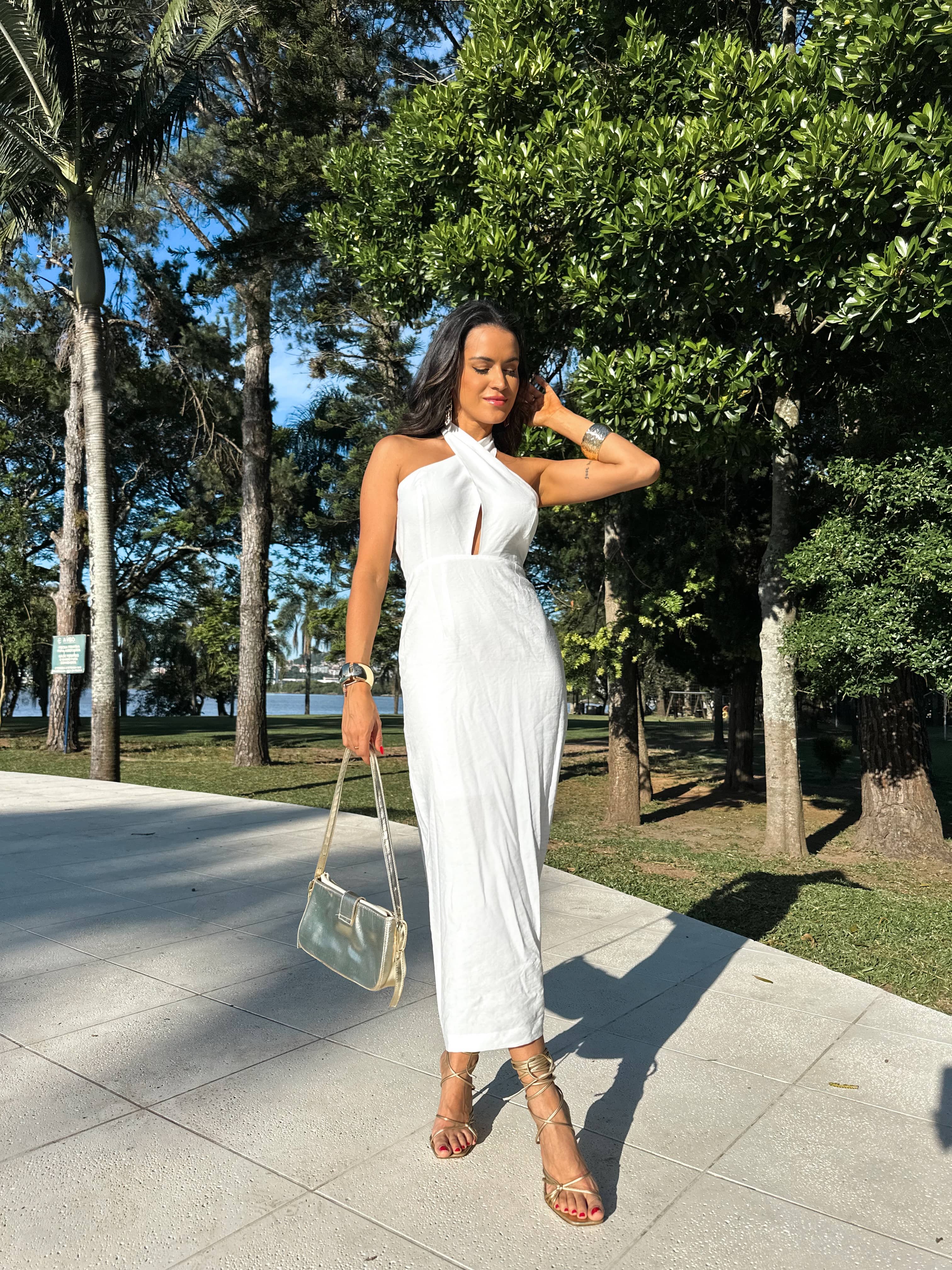 Vestido Midi Off Tiana