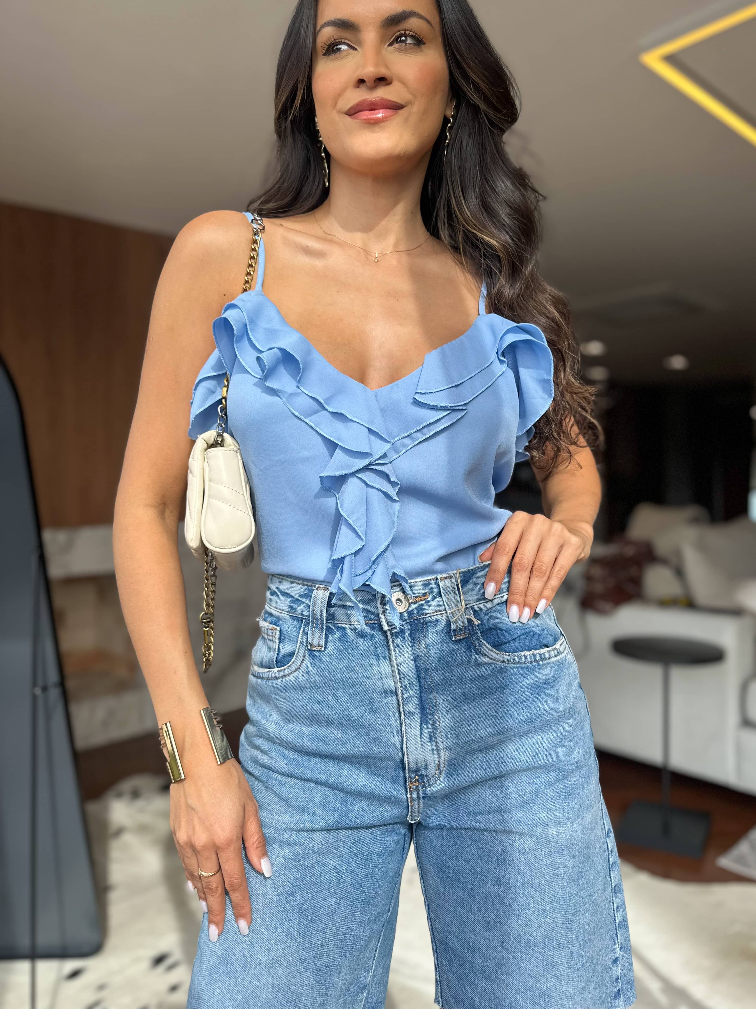 Blusa Azul Meli
