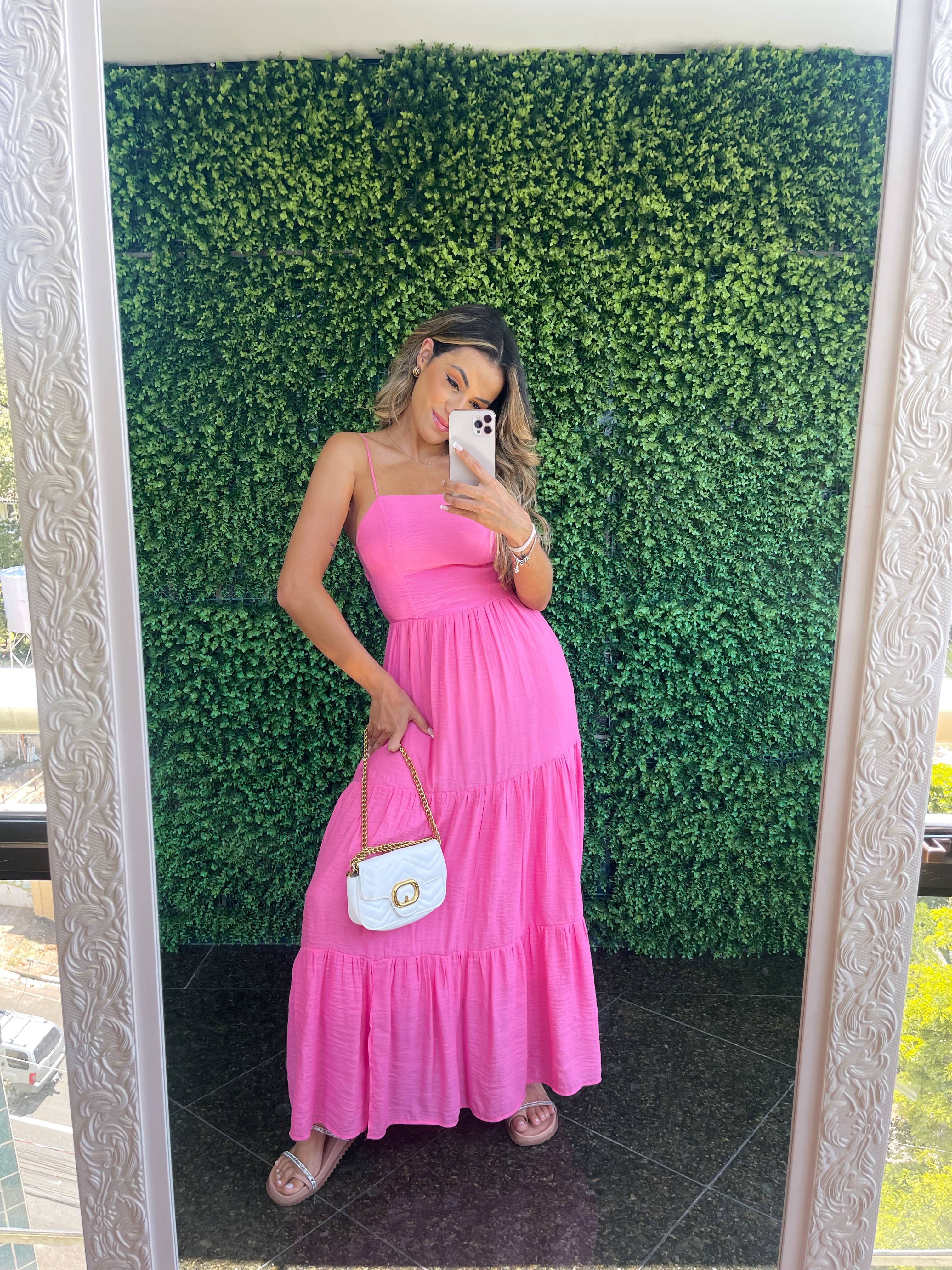 Vestido Amorim Rosa