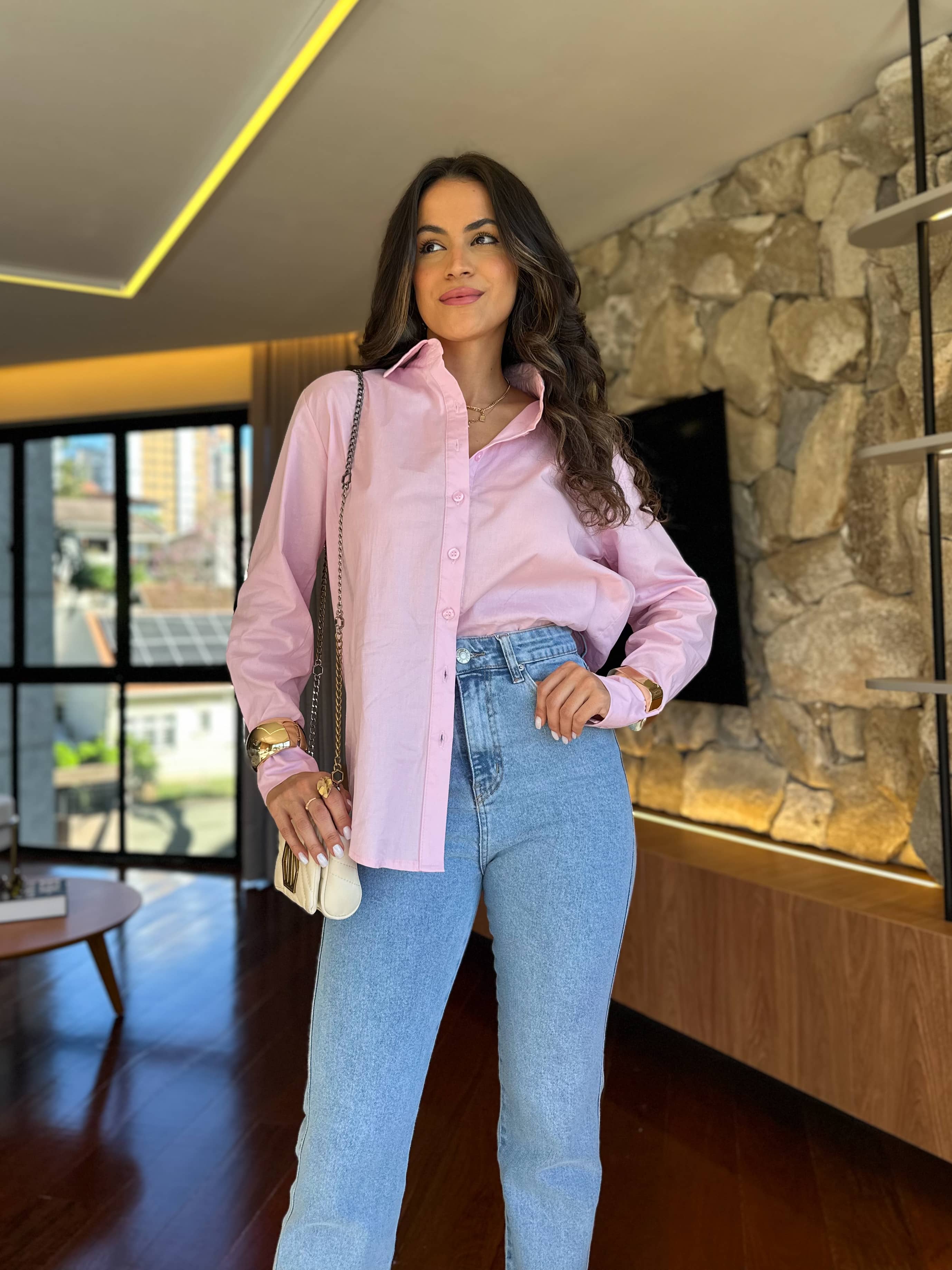 Camisa Rosa Valin