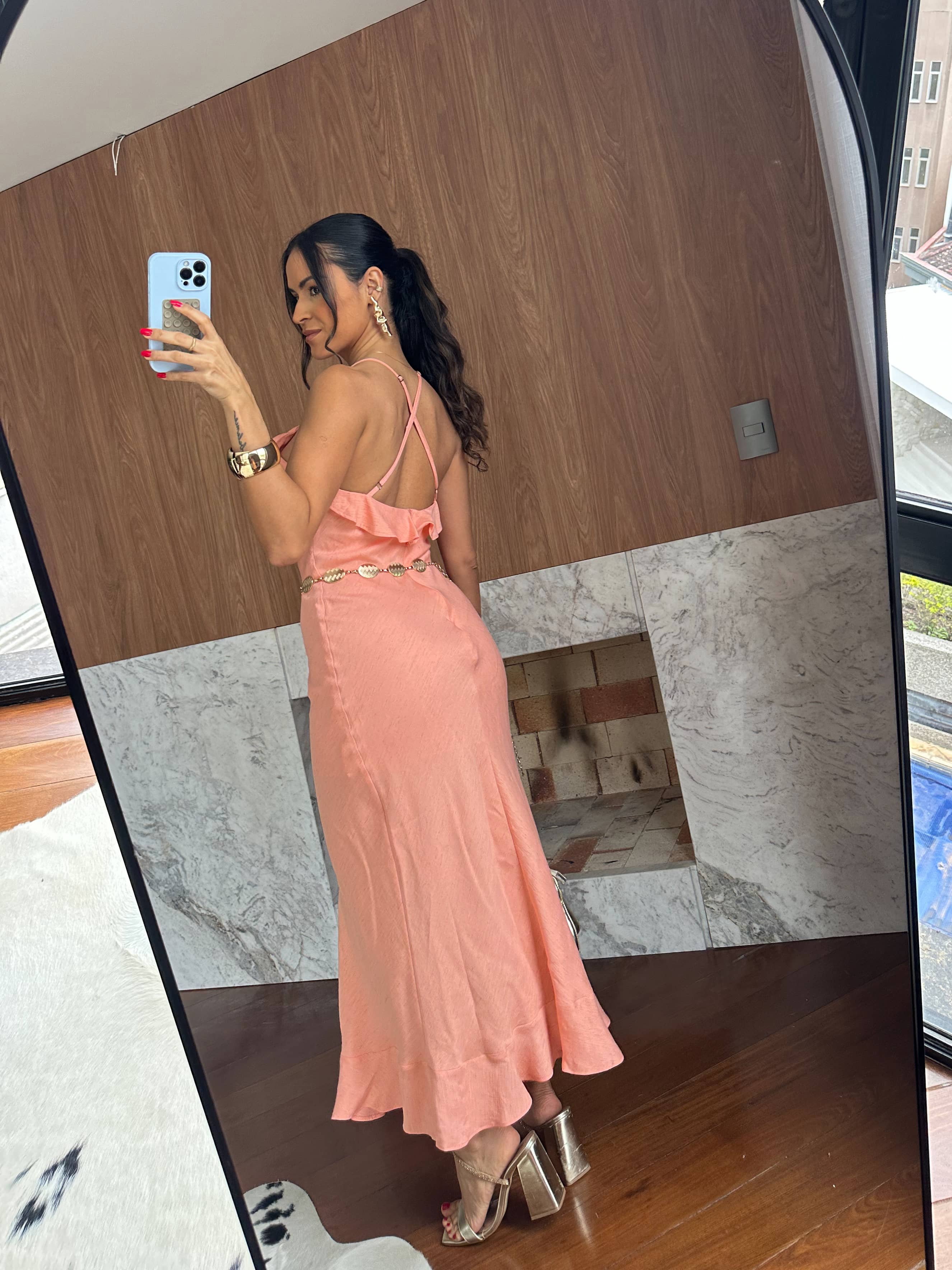 Vestido Midi Coral Maite