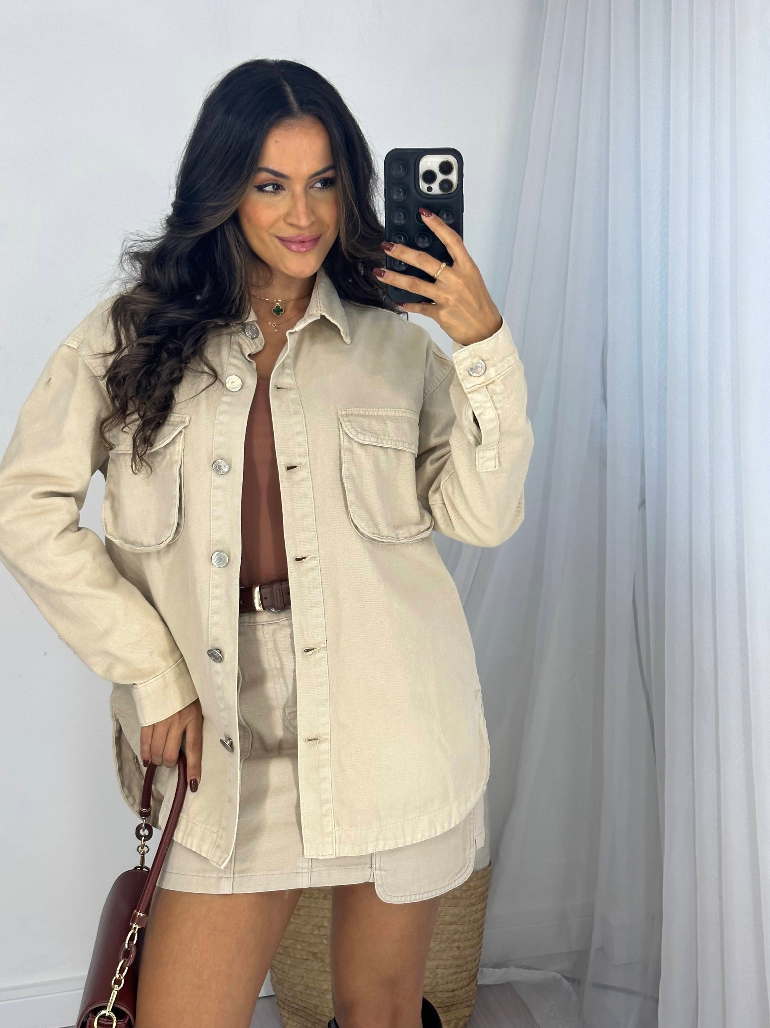 Camisa Jeans Areia Joy