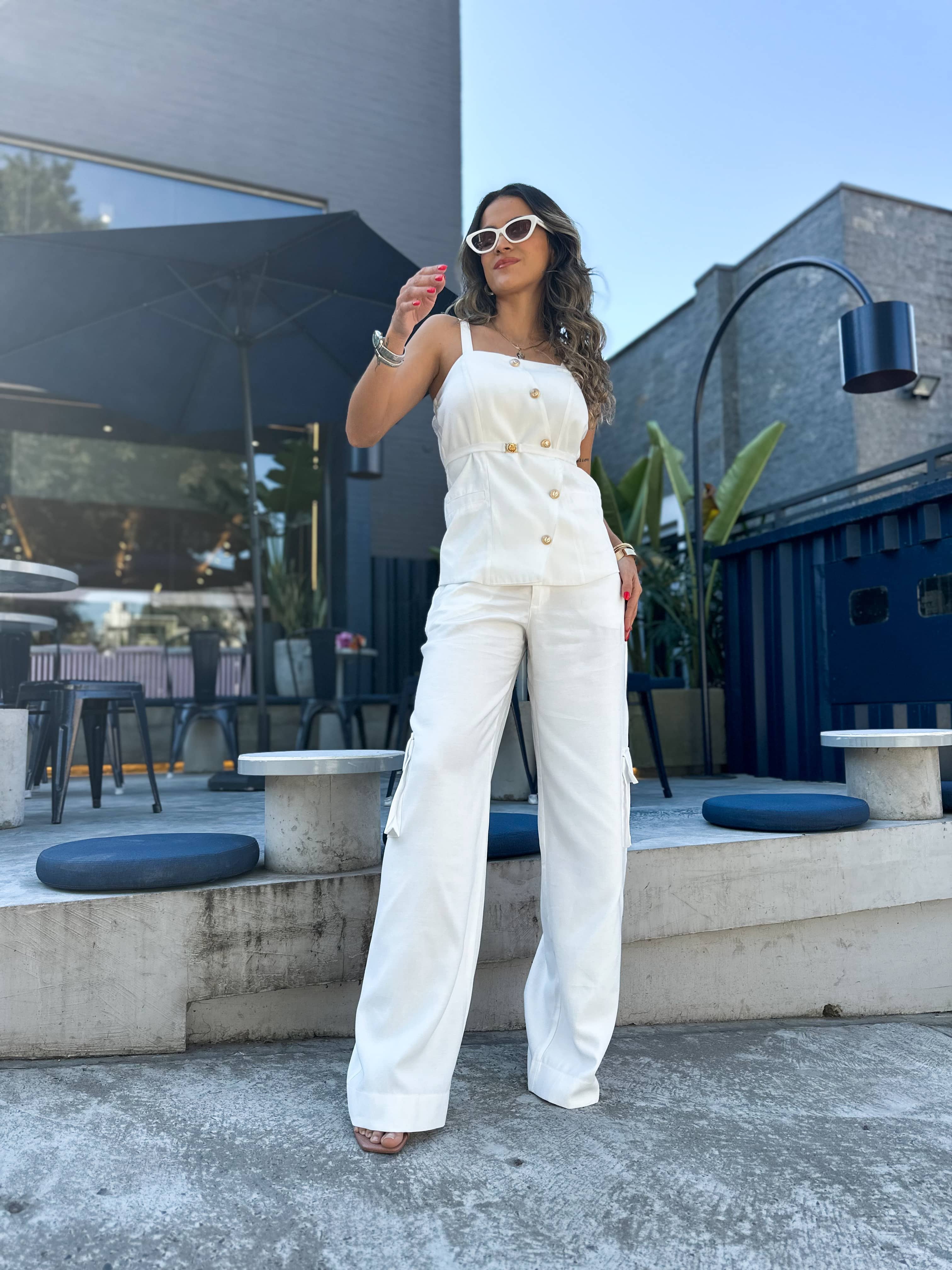 Conjunto Alfaiataria Branco Daily