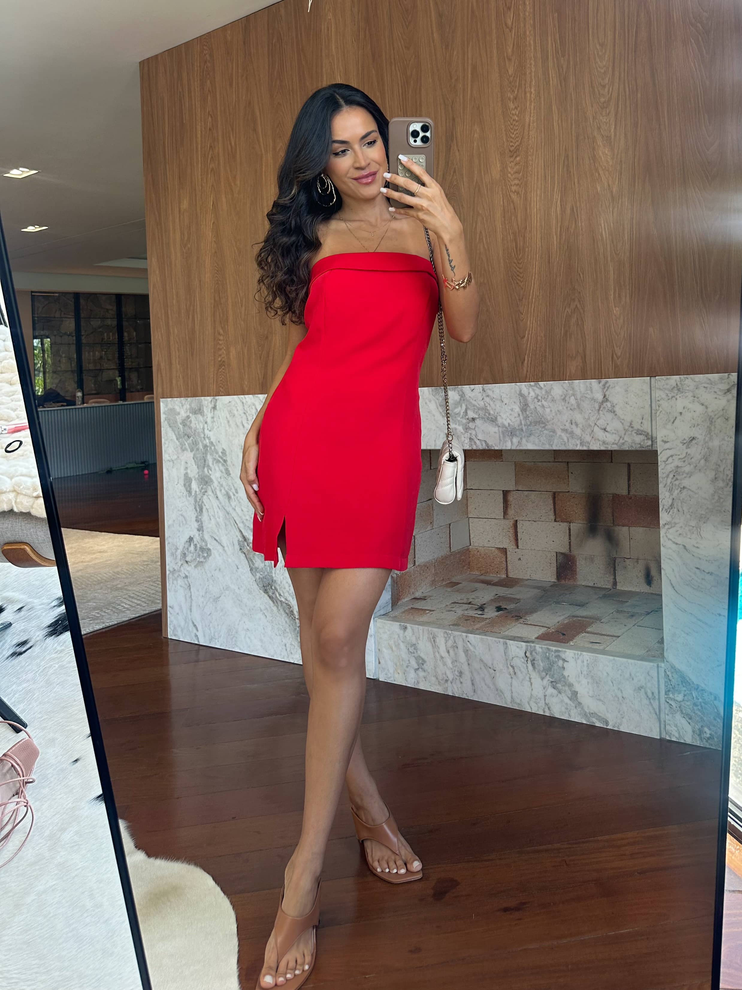 Vestido Curto Vermelho Eva