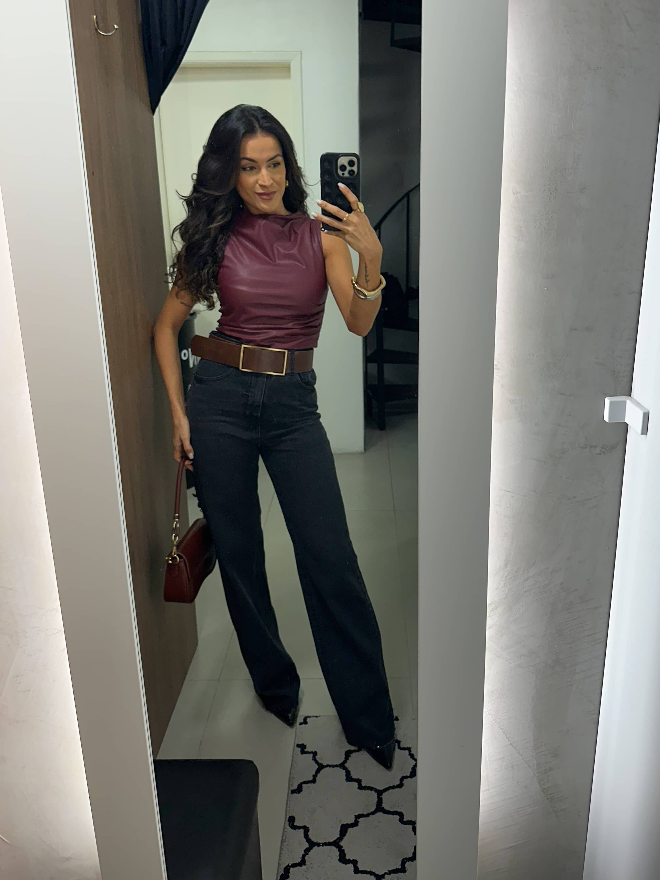Blusa Elene Vinho