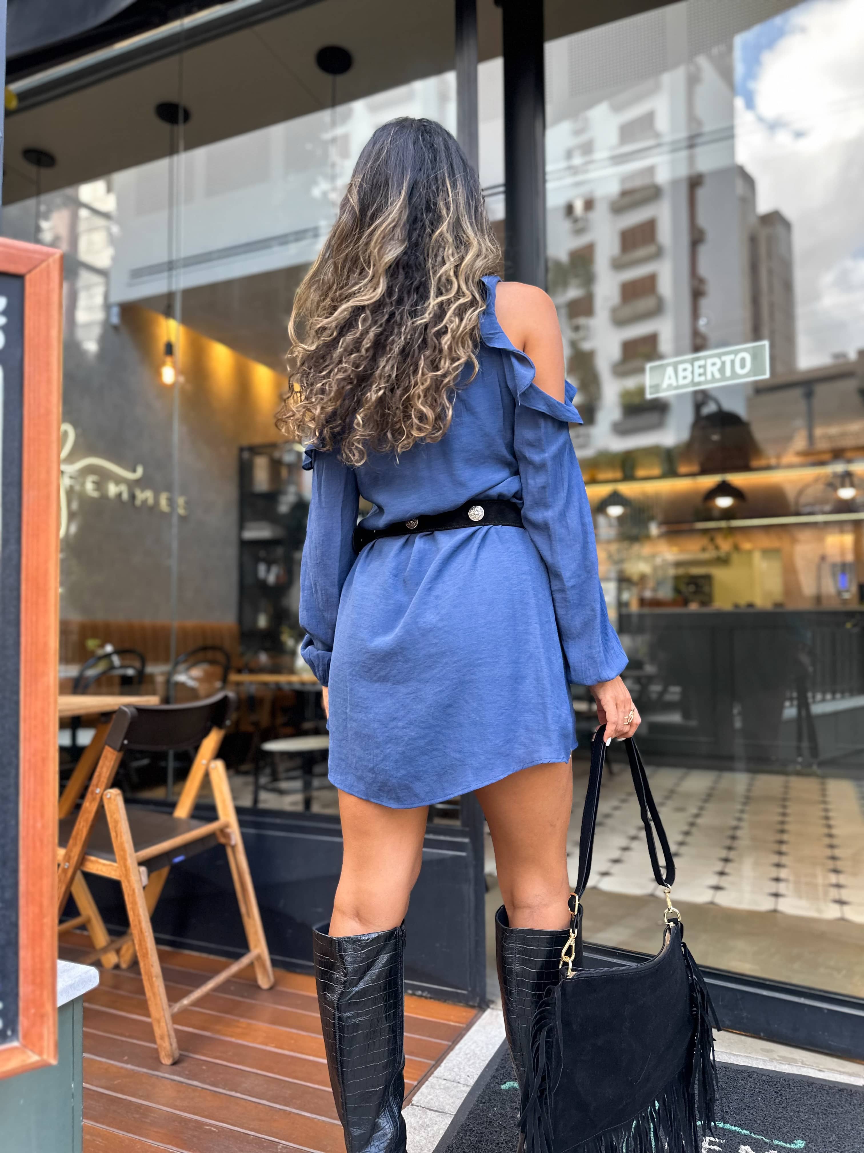 Vestido Boho Azul Ellye