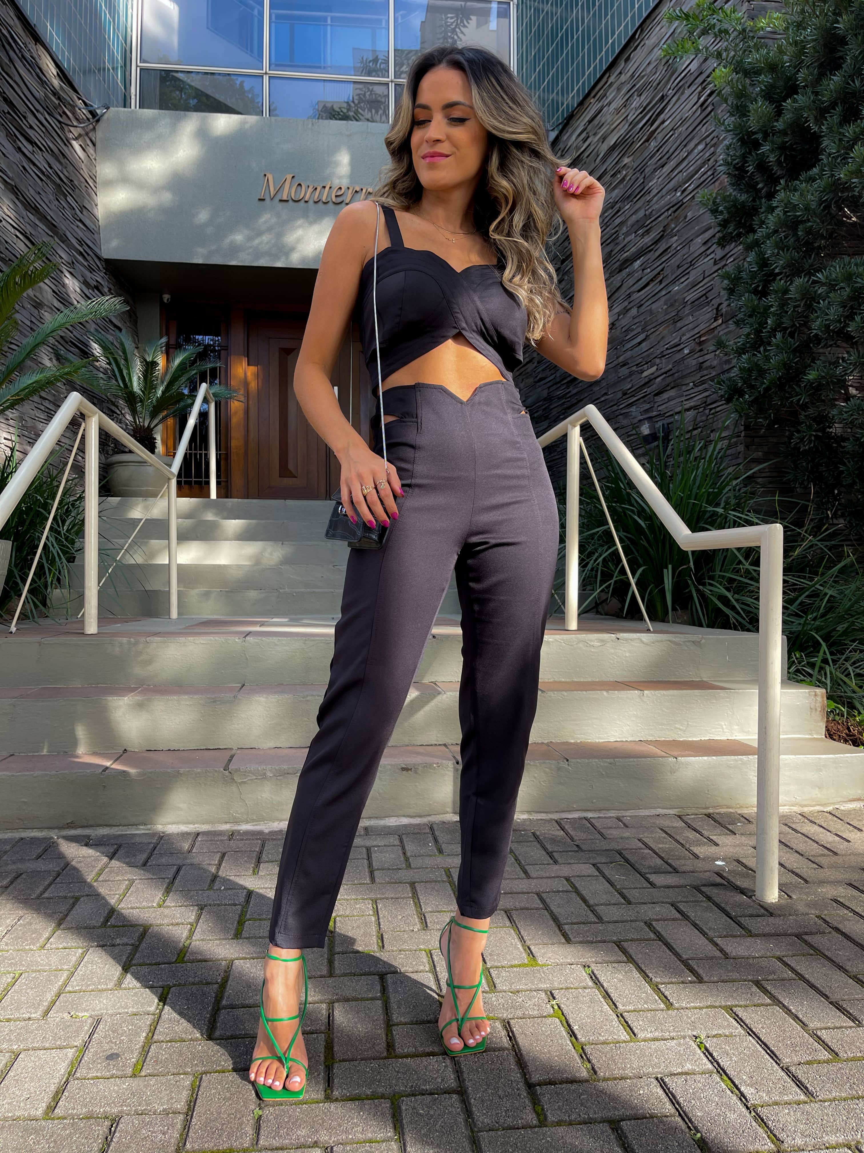 Cropped Elos Preto