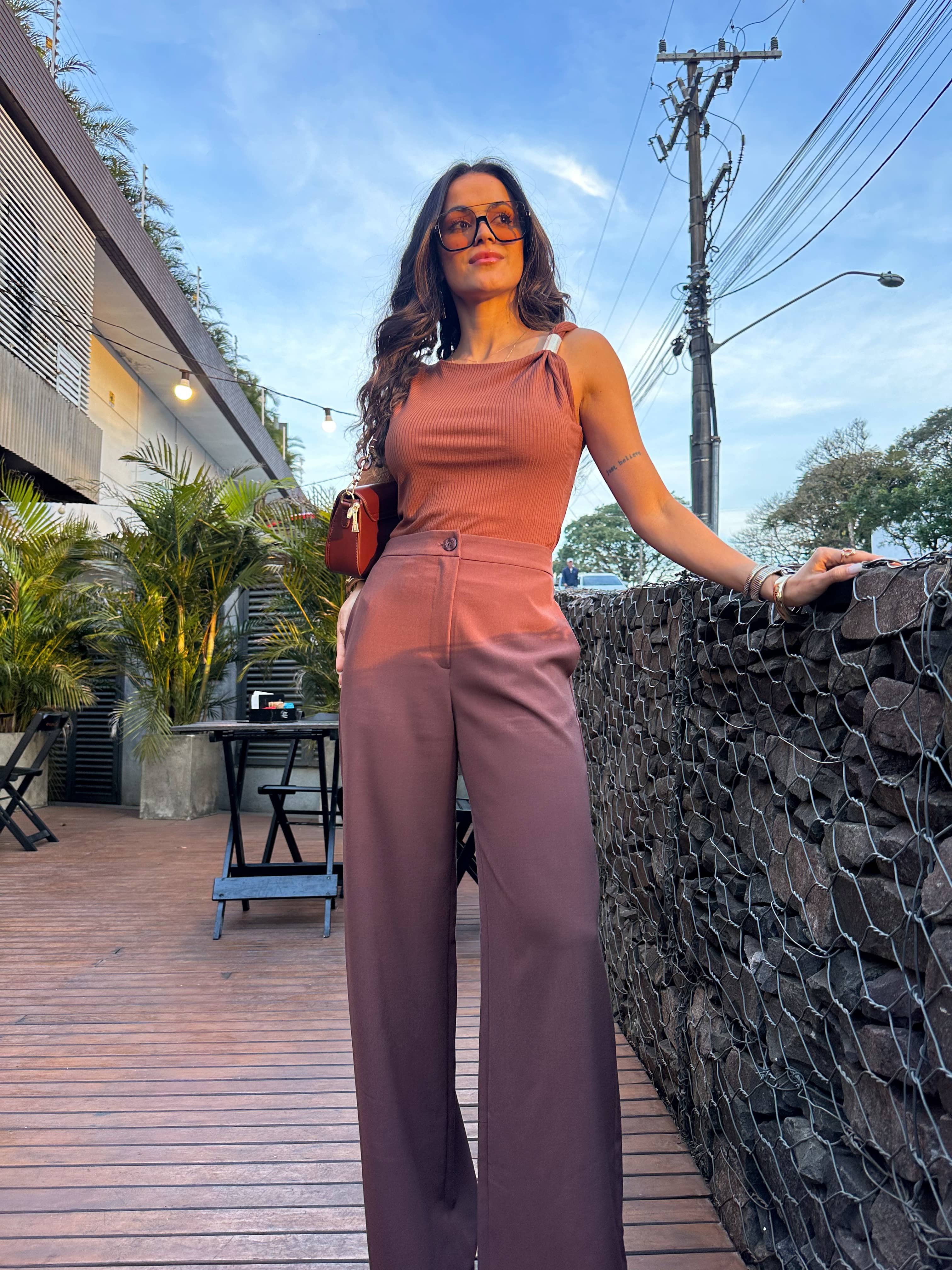 Blusa Marrom Gisa