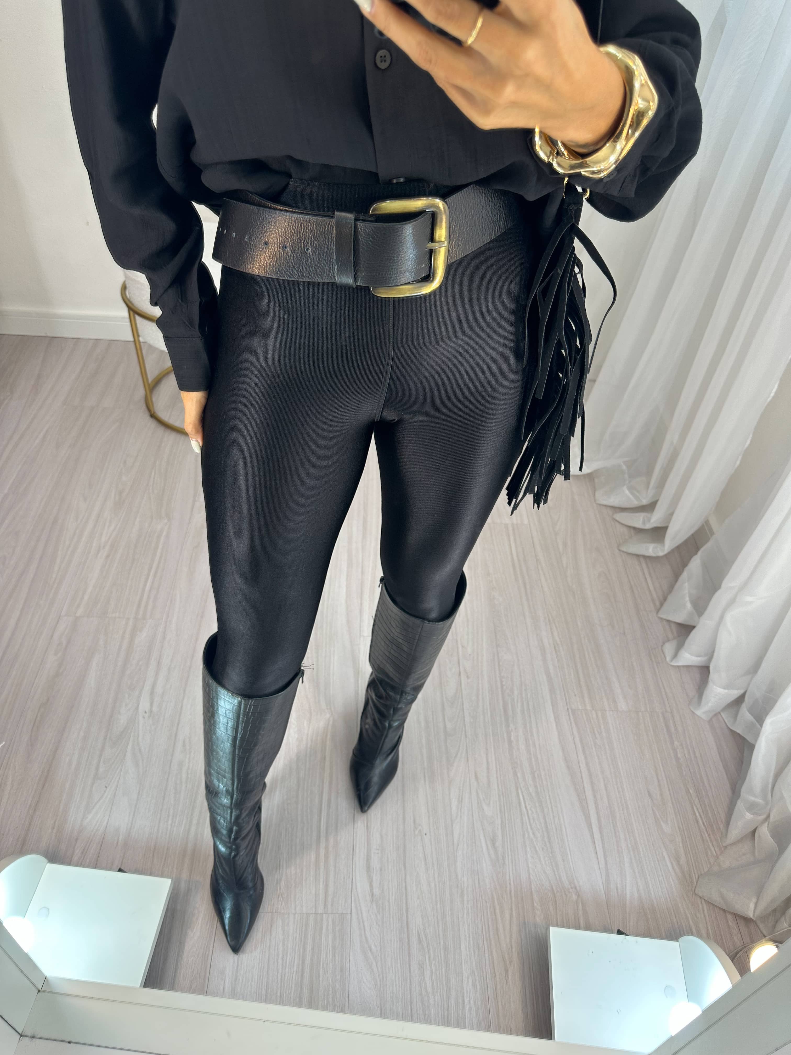 Calça Legging Pezinho Julya Preta