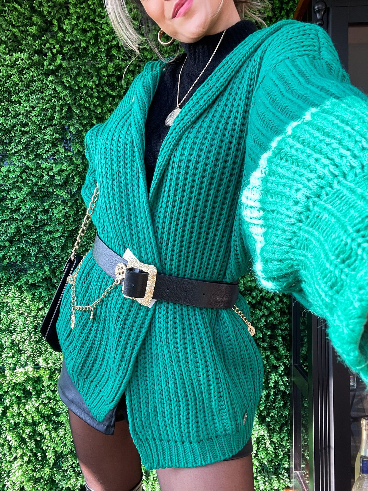Casaco Tricot Kesha Verde