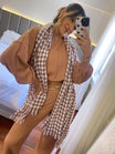Pashmina Louise Marrom
