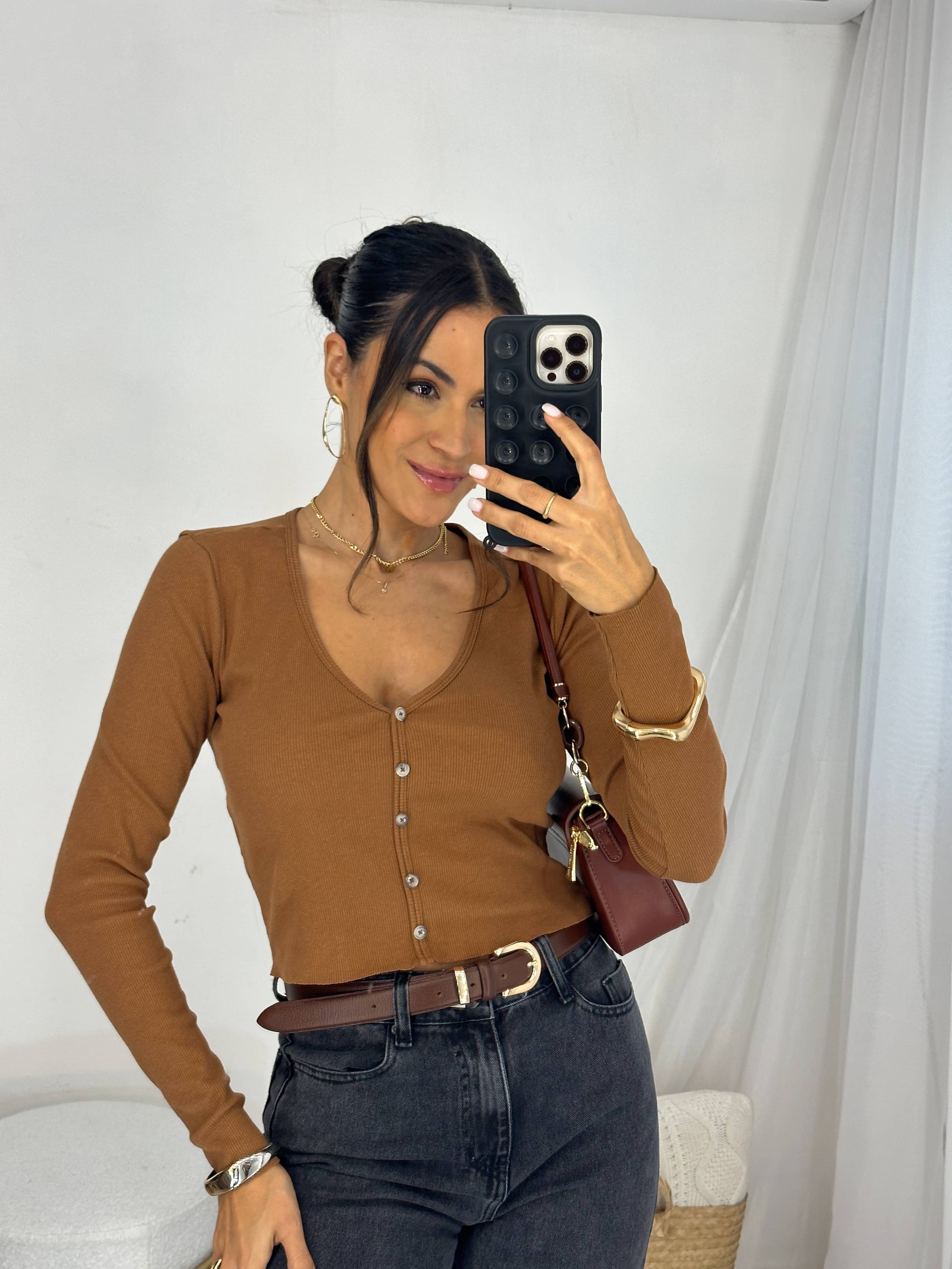 Blusa Marrom Lyra