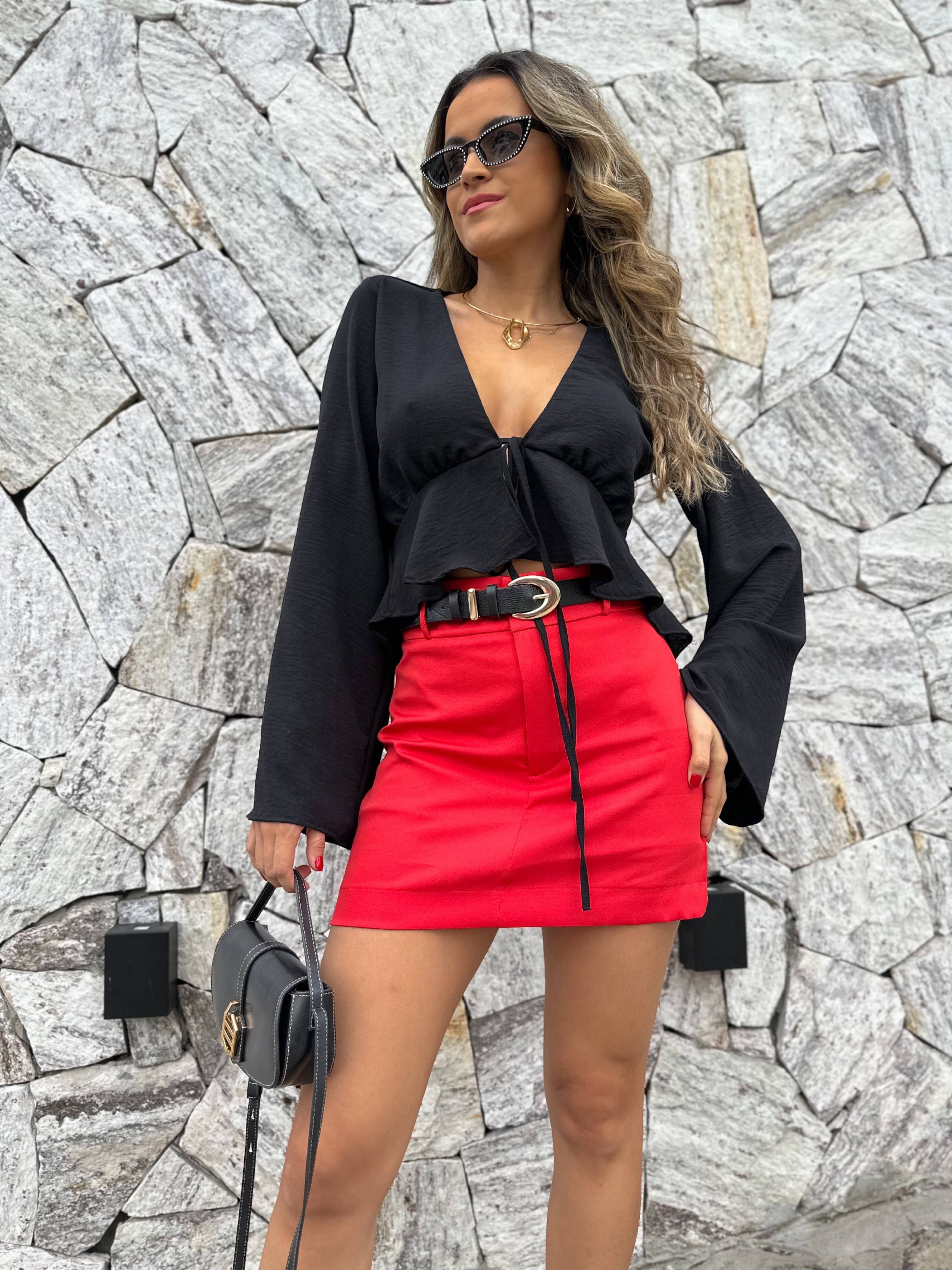 Blusa Preta Rosalia