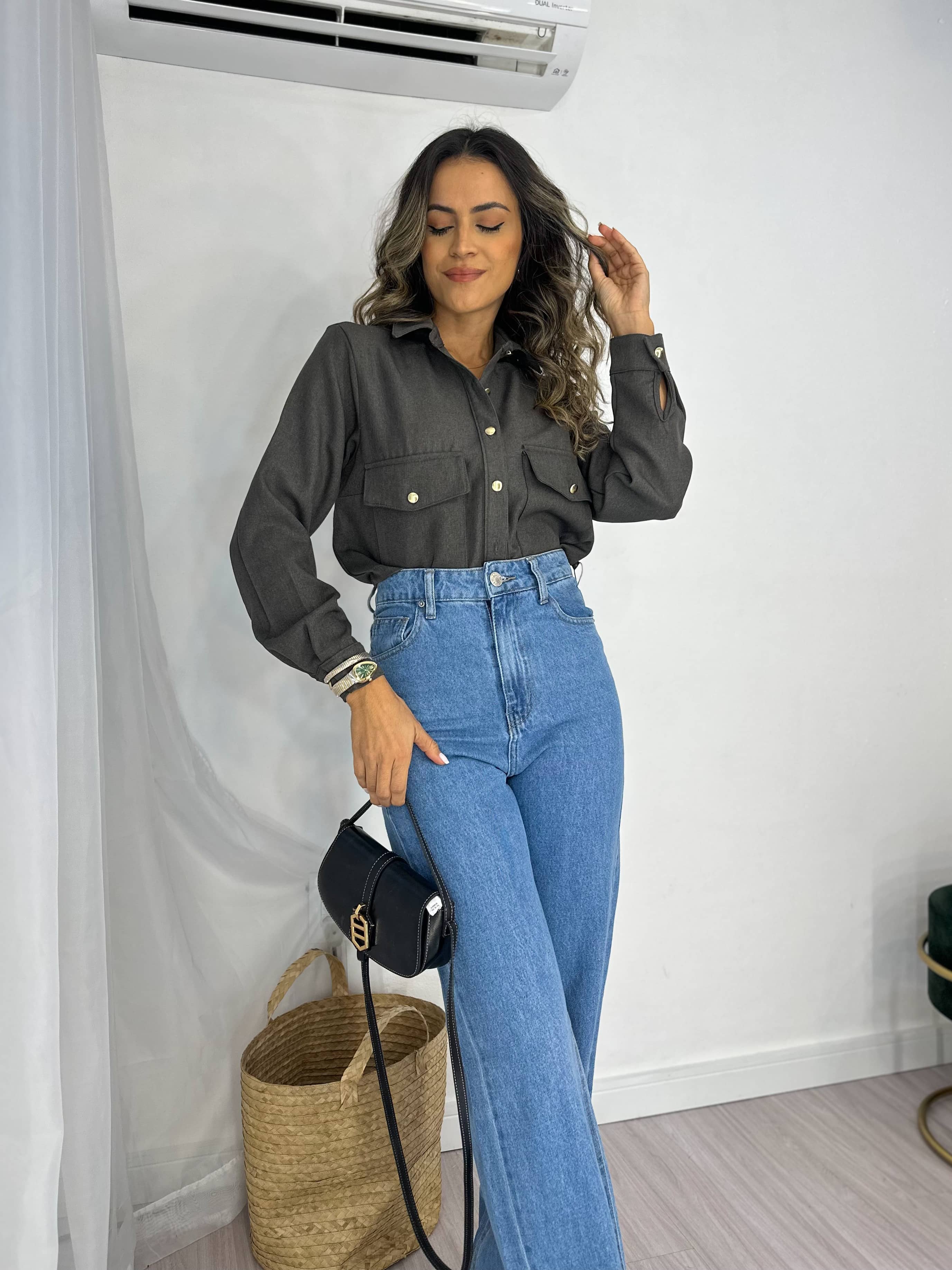 Camisa Cinza Mavem