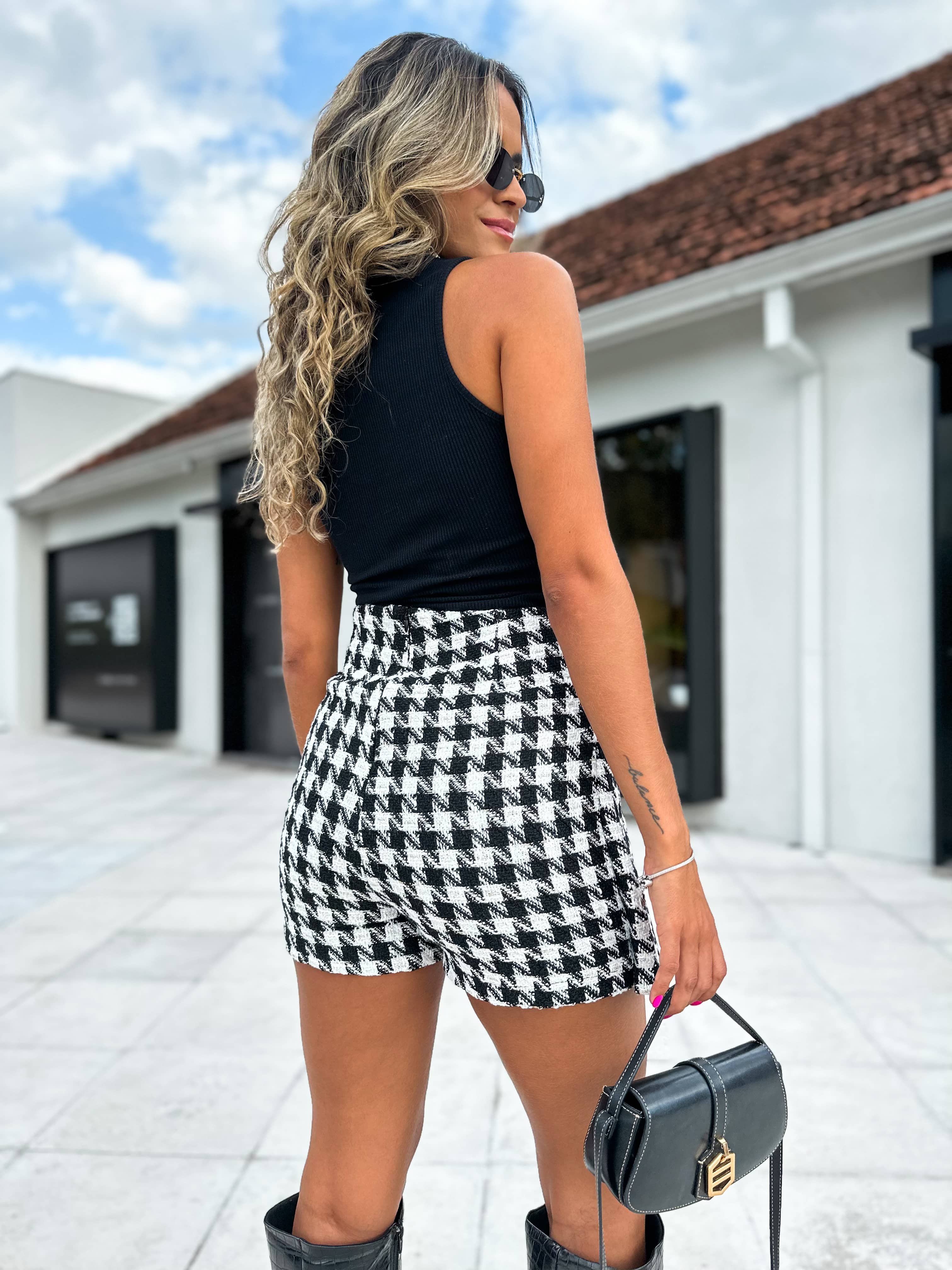 Blusa Canelada Emmy Preta