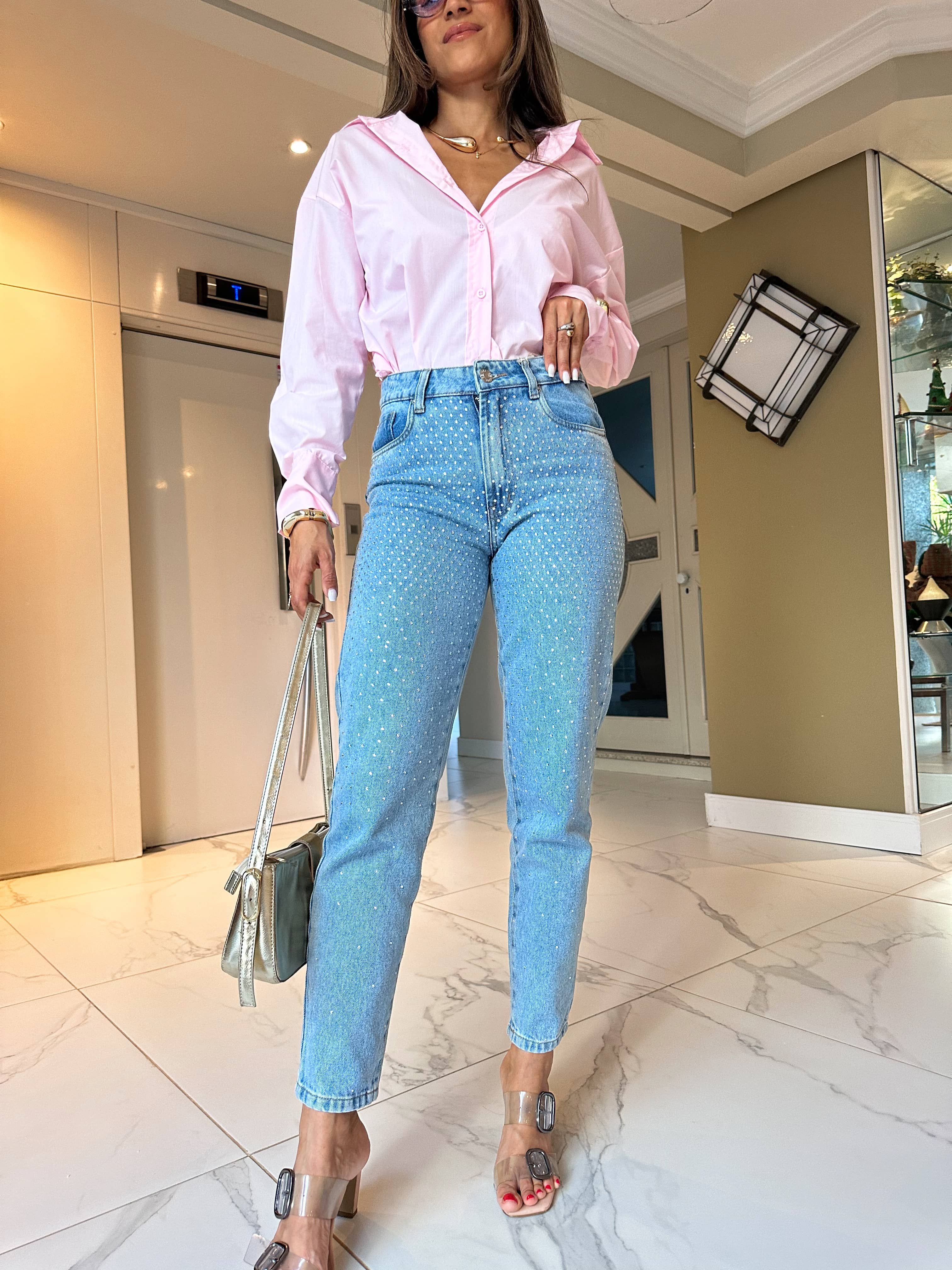 Calça Jeans Mom Rosy