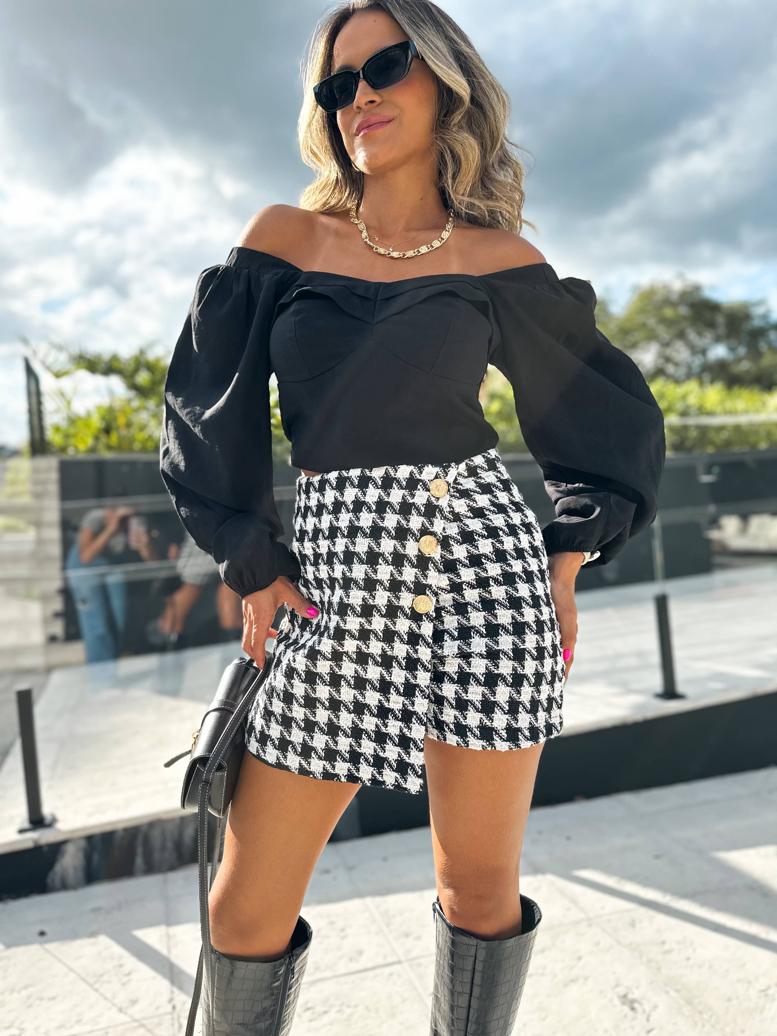 Cropped Dalila Preto