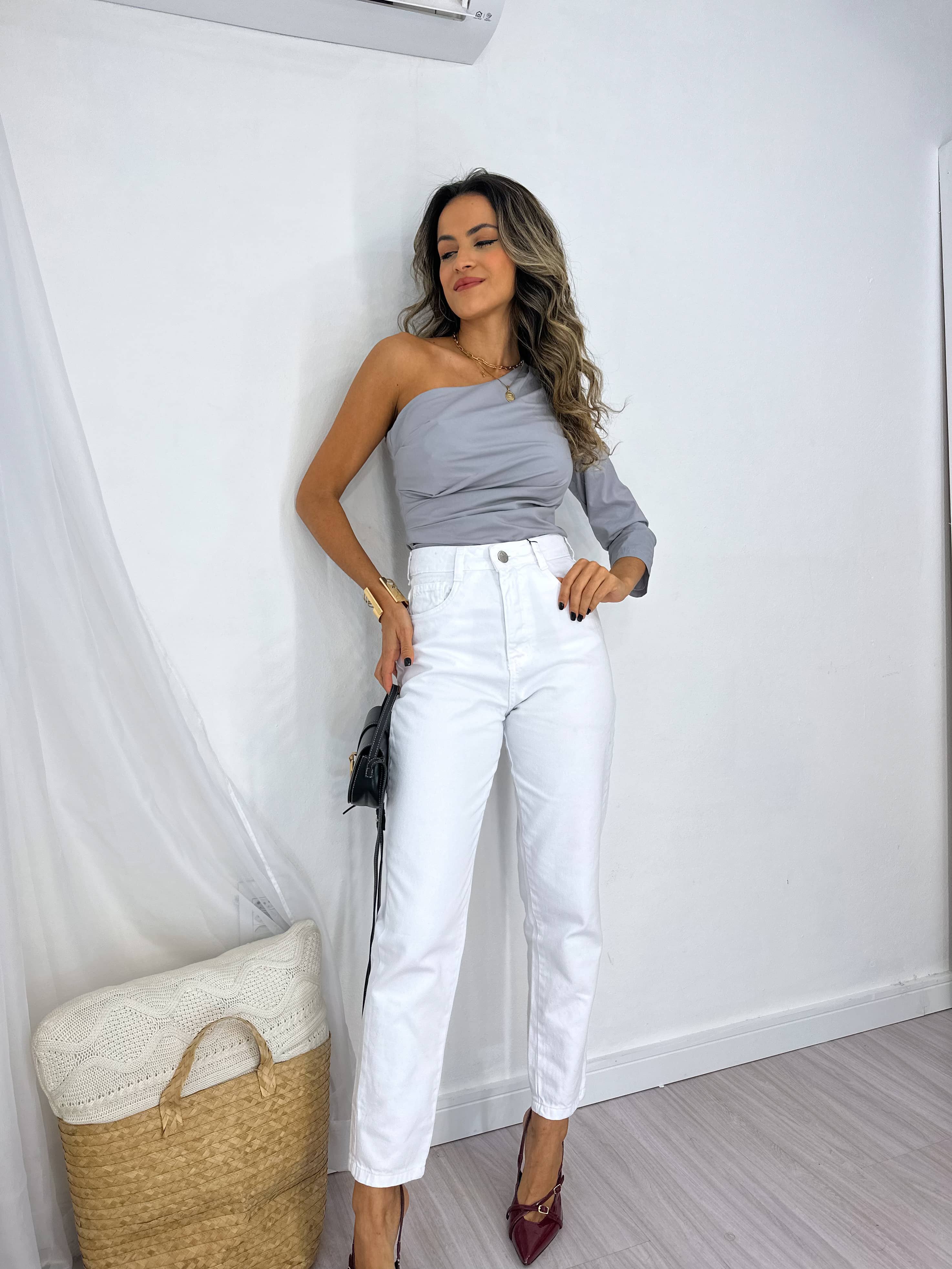 Blusa Cinza Laurin