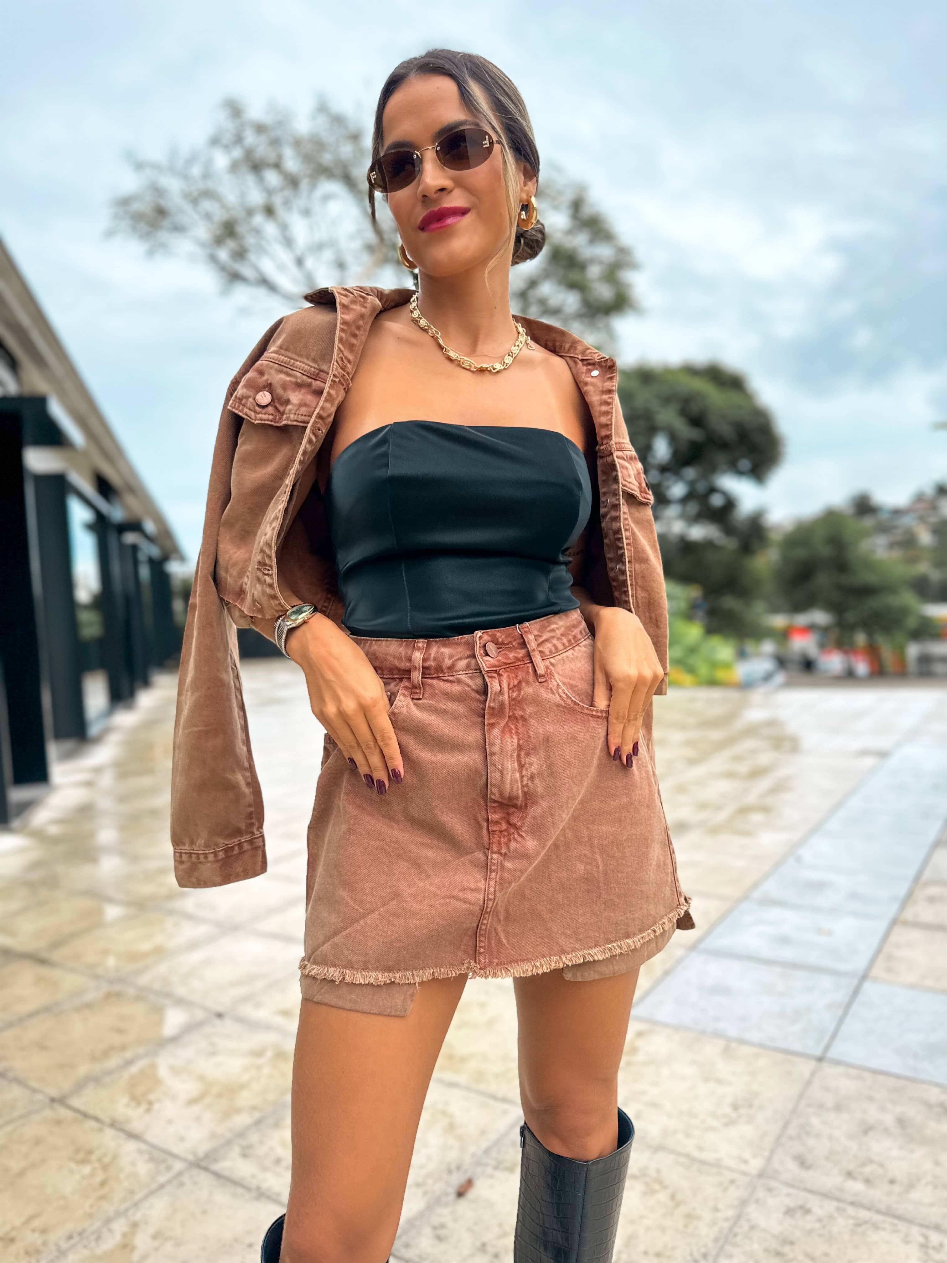 Jaqueta Jeans Caramelo Susan