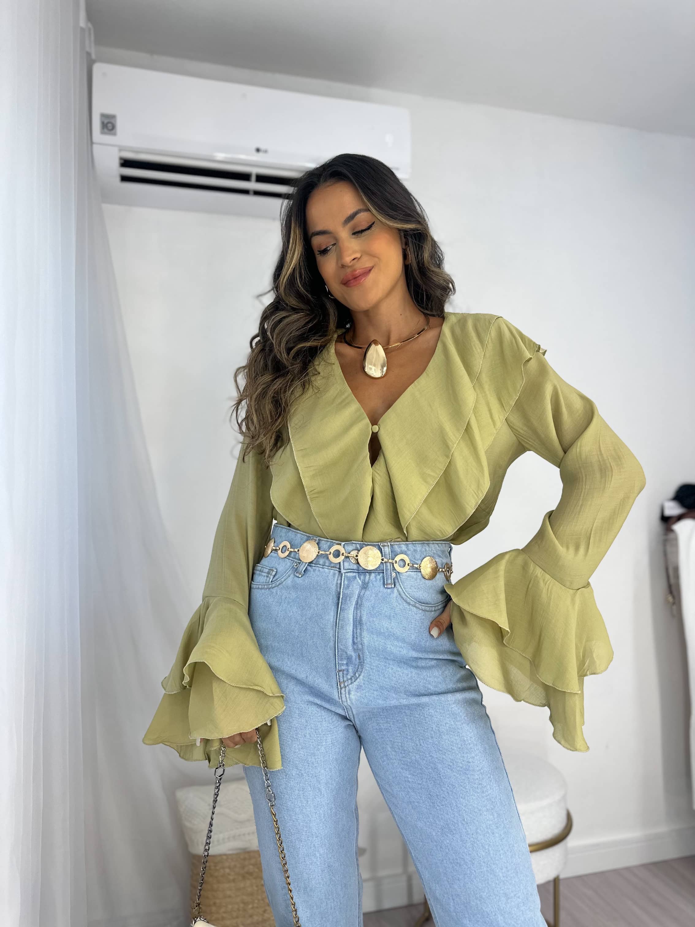 Blusa Verde Suzan