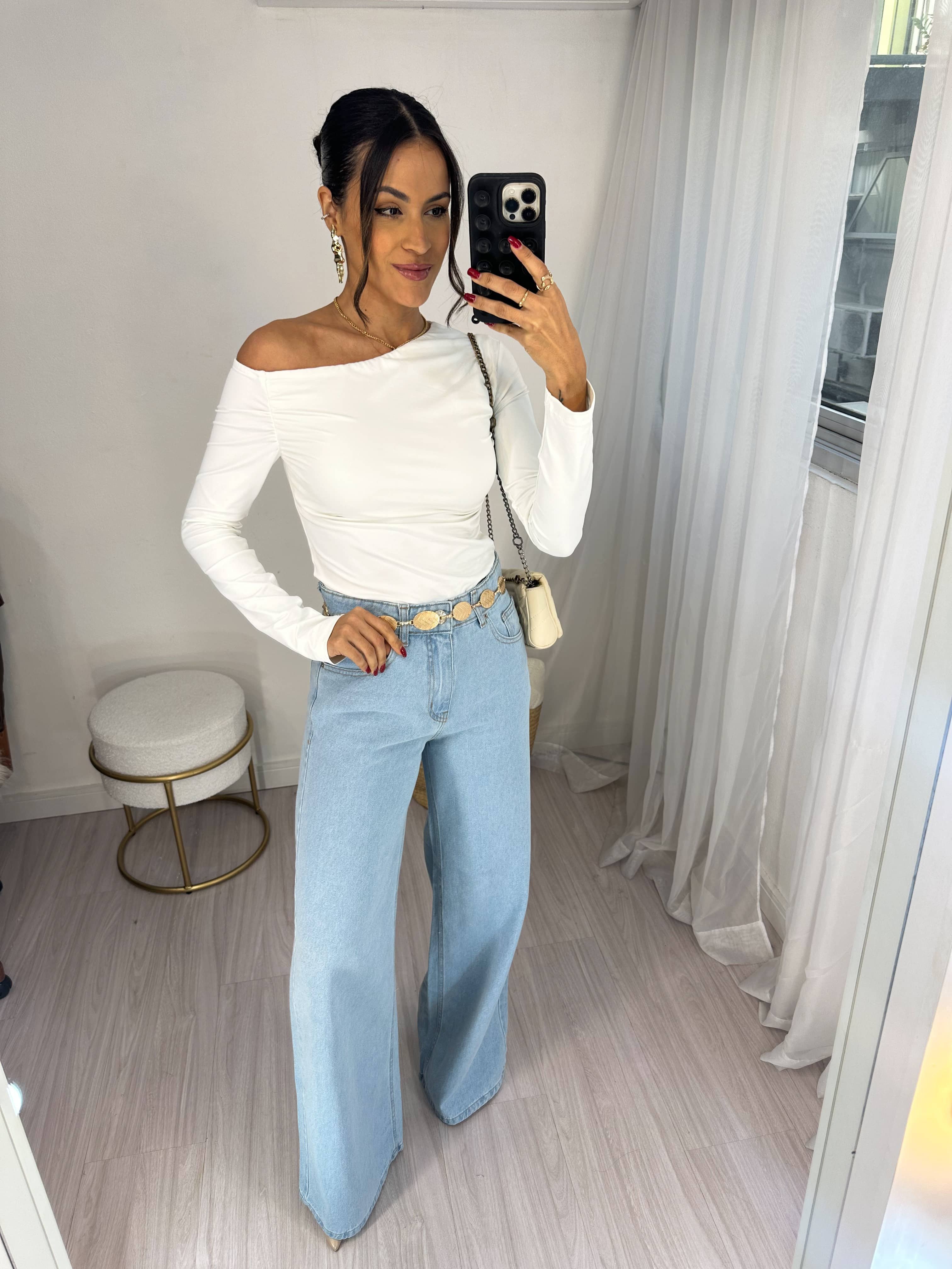 Blusa Ombro a Ombro Thaly Off