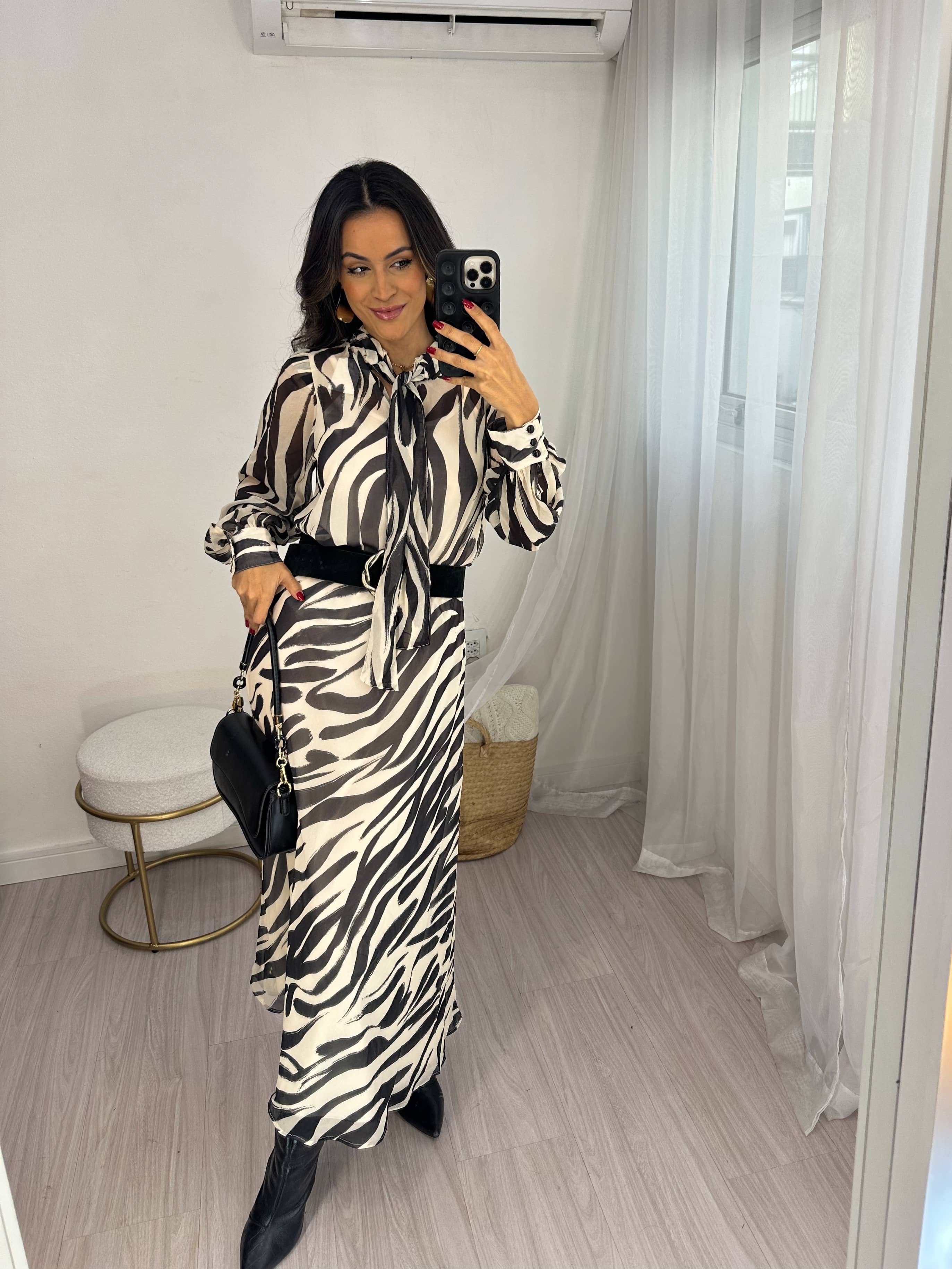 Saia Midi Zebra Tifa