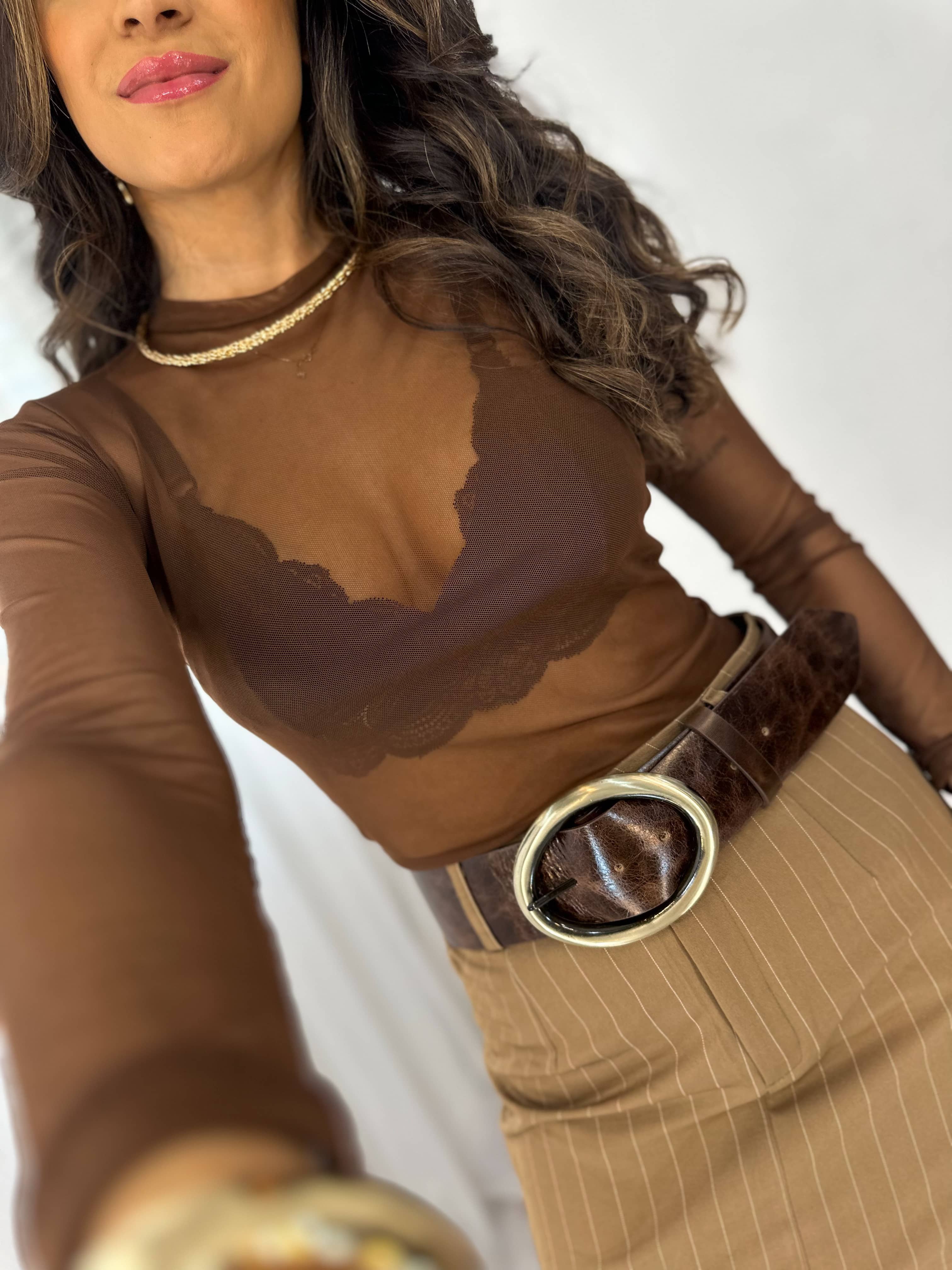 Conjunto Risca de Giz Marrom Valy