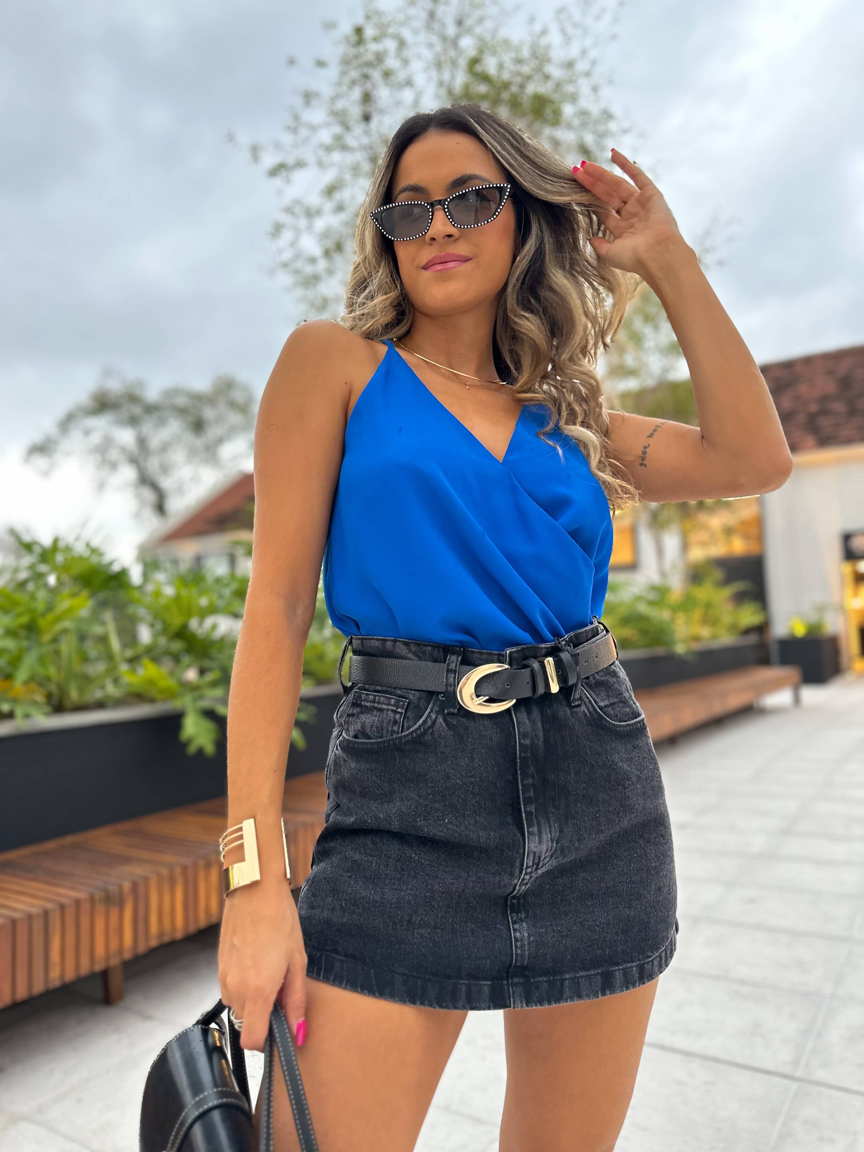 Blusa Louise Azul